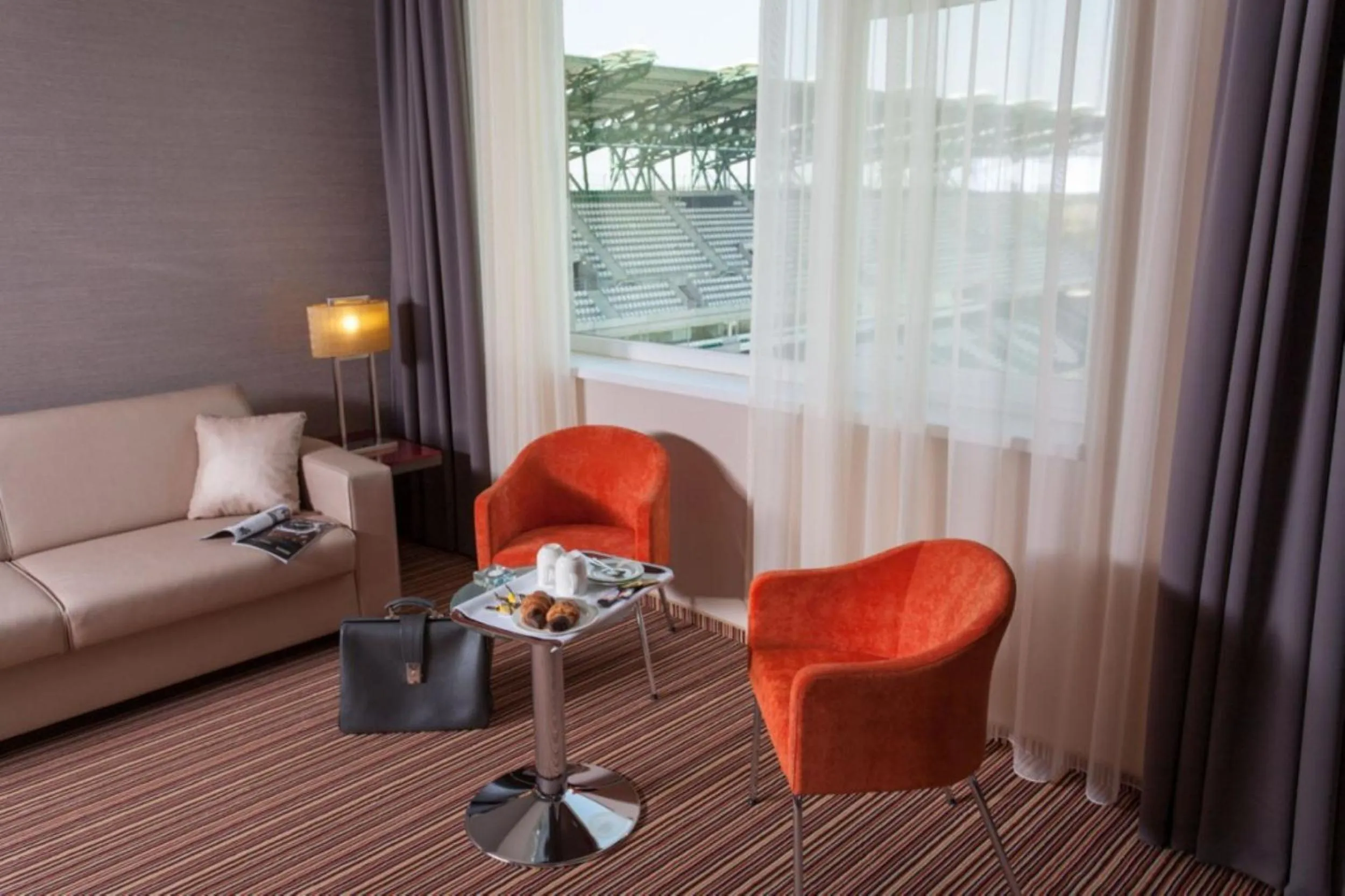 Seating area in ETO Park Hotel Business & Stadium