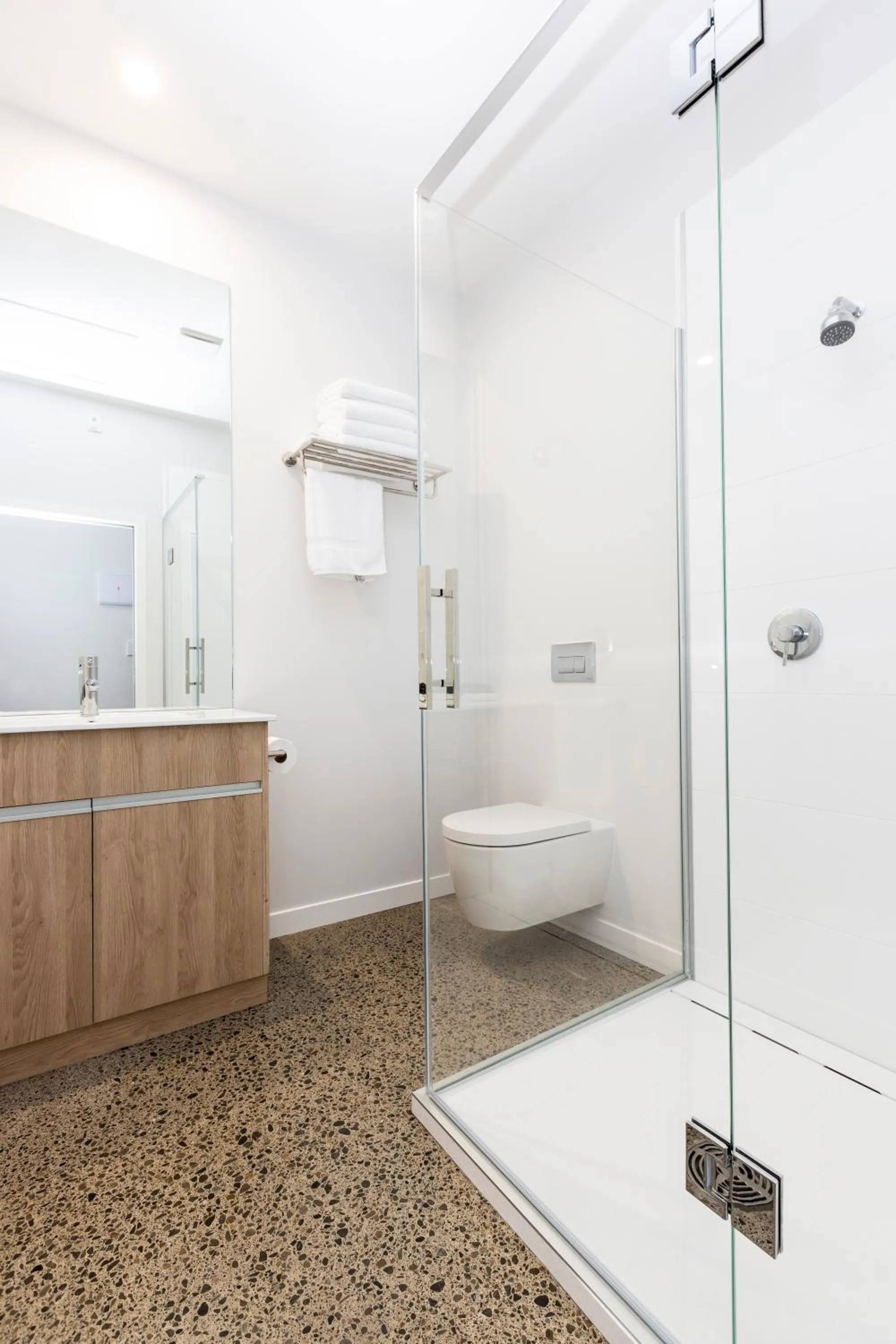 Shower in Zachary's Motel