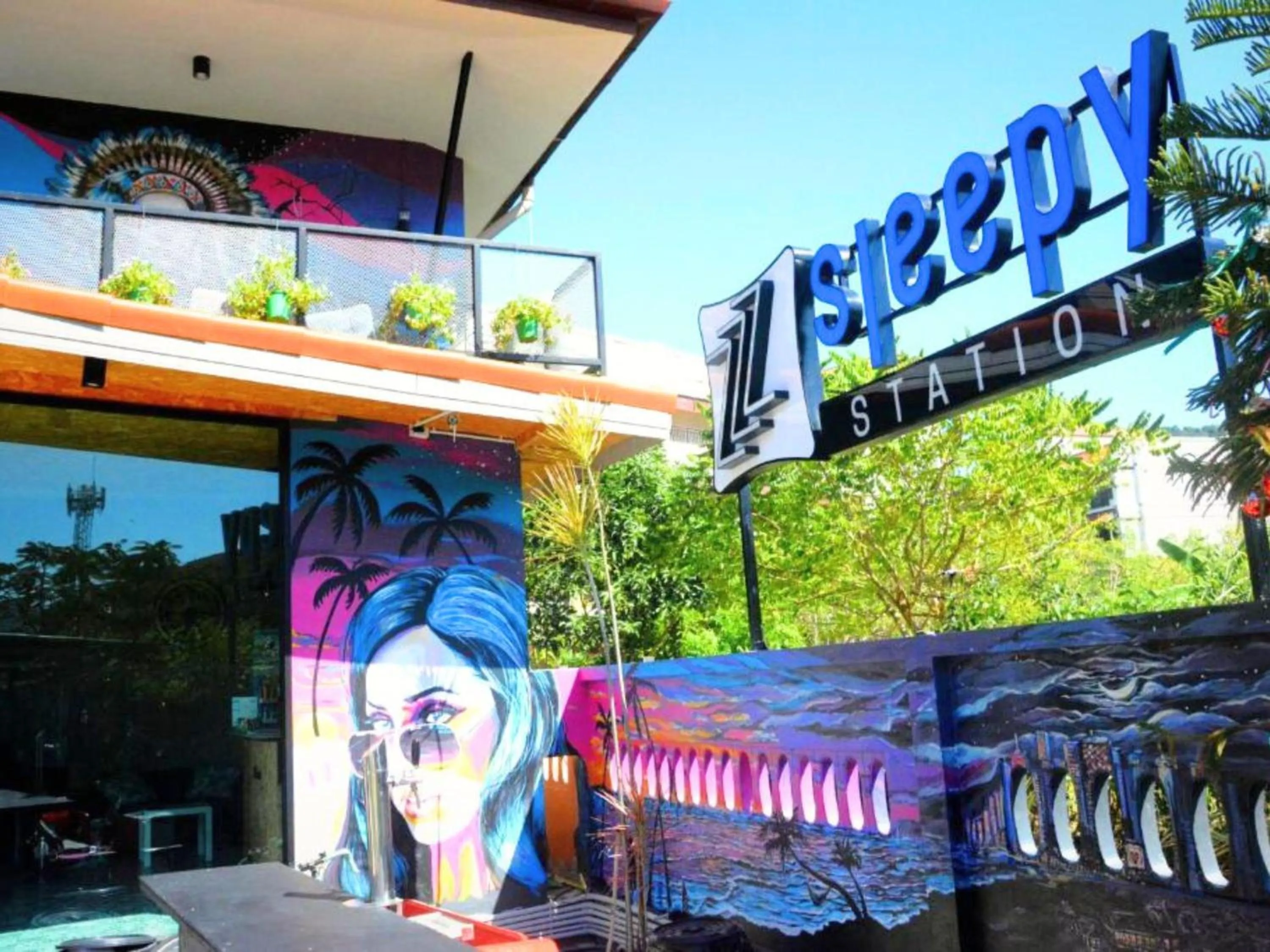 Property building in Sleepy Station Hostel