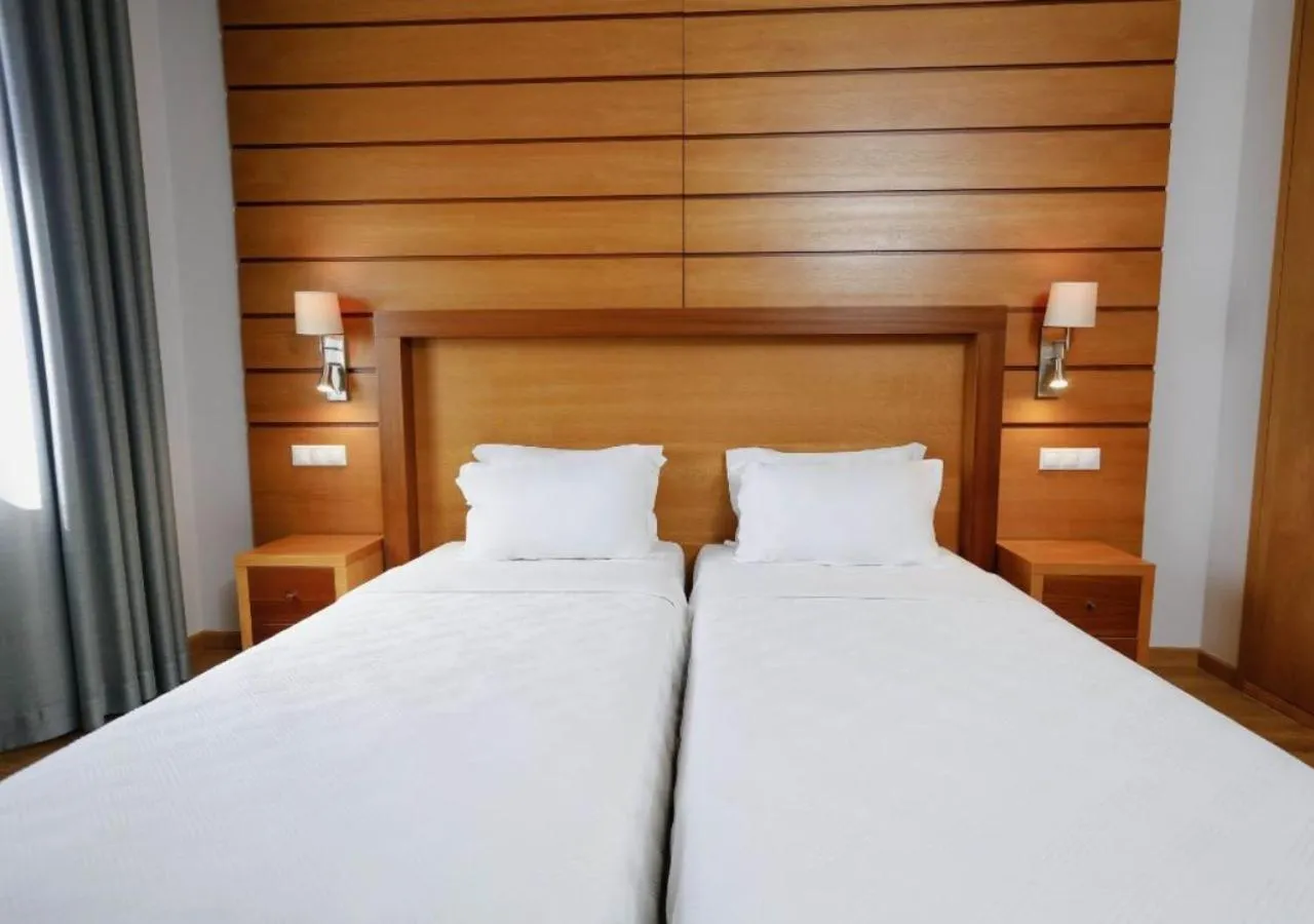 Bed in Montebelo Palácio dos Melos Viseu Historic Hotel