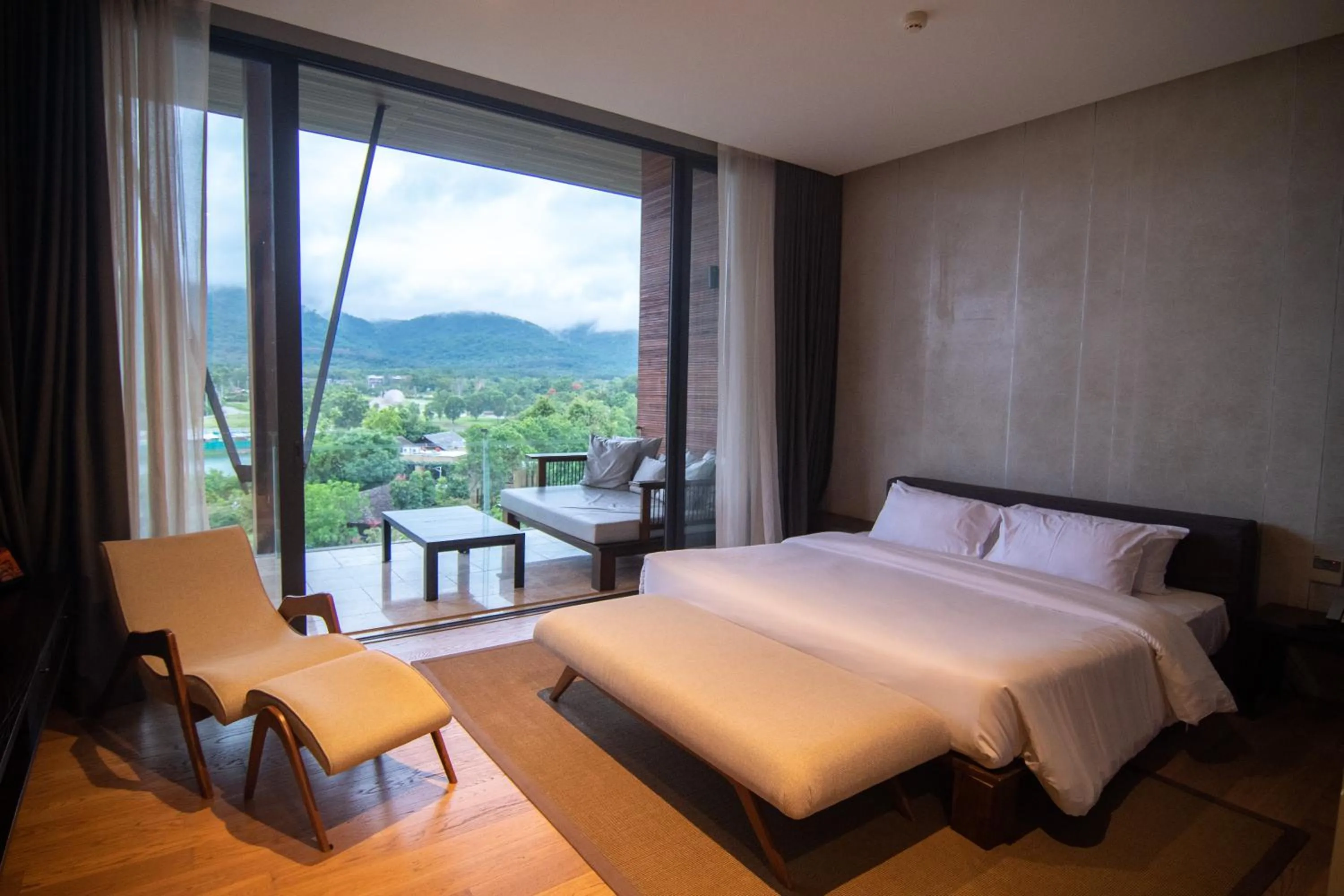 Bedroom, Bed in Khaoyai Luxury Pool Penthouse at ATTA