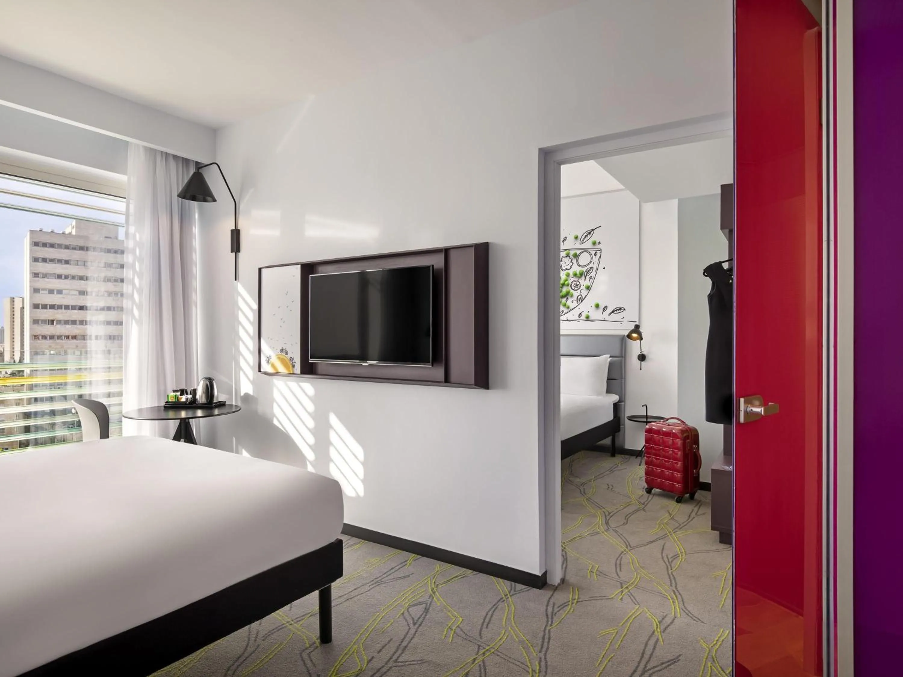 Bedroom, Bed in Ibis Styles Jerusalem City Center - An AccorHotels Brand