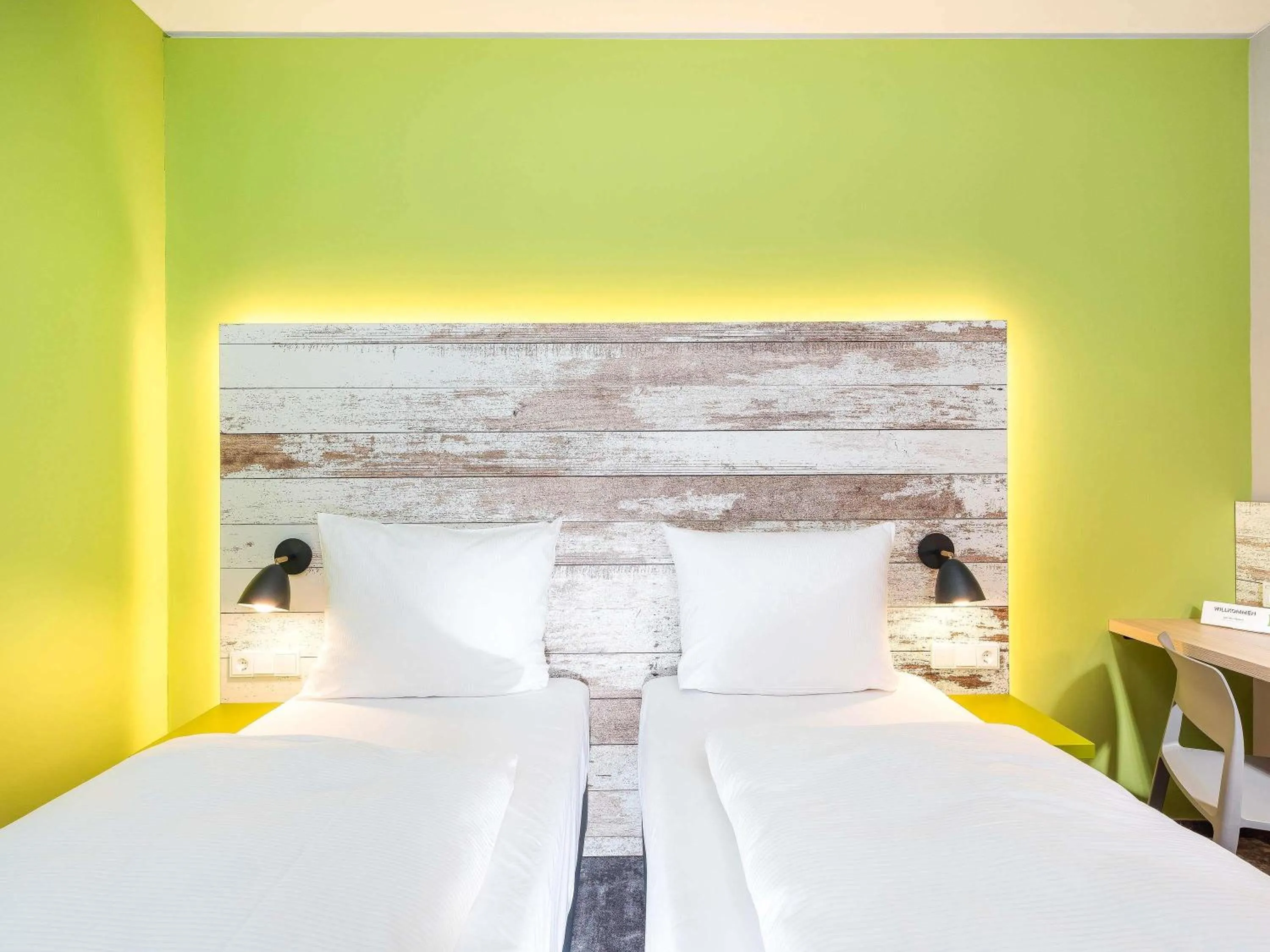 Bedroom, Bed in ibis Styles Stuttgart Vaihingen
