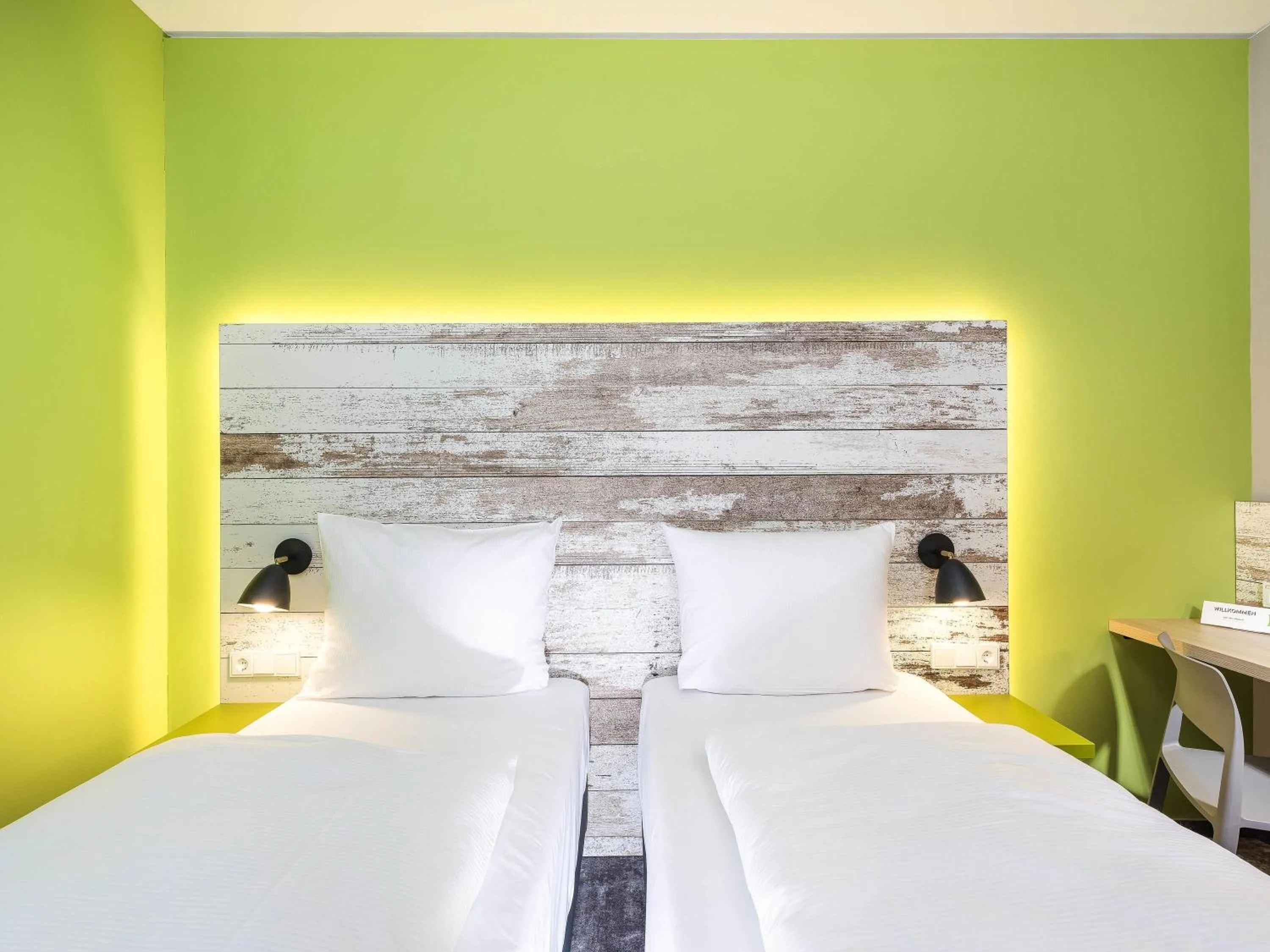 Bedroom, Bed in ibis Styles Stuttgart Vaihingen