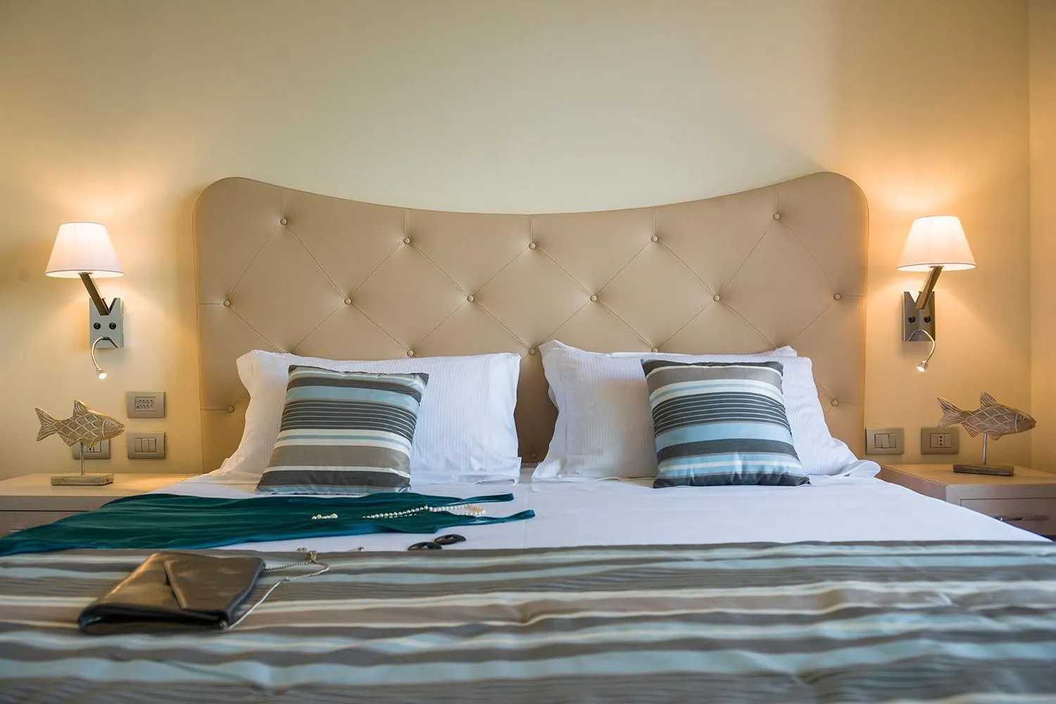 Bed in Grand Hotel Pietra Ligure