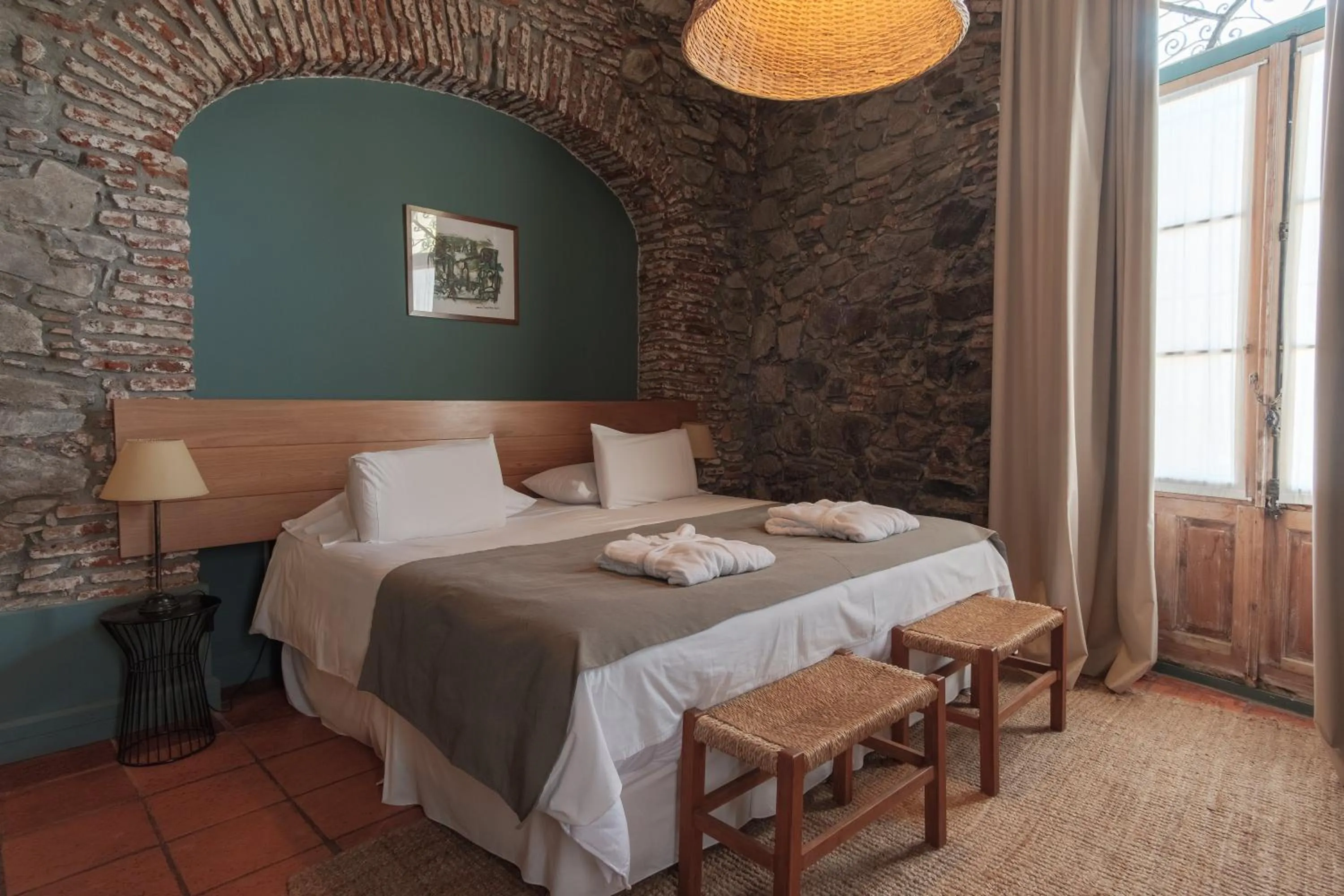 Bedroom, Bed in Posada Plaza Mayor