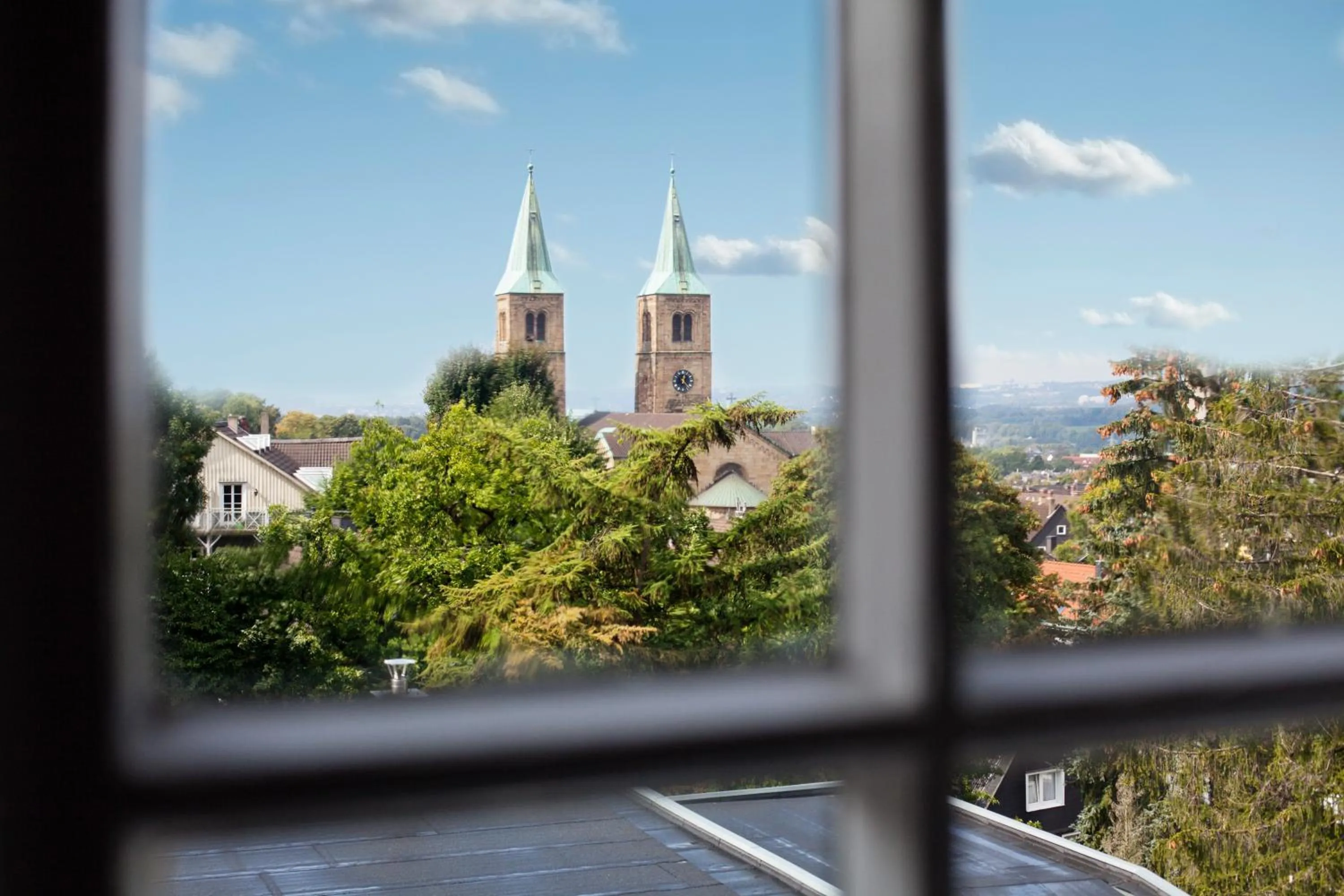 City view in Schulhaus Hotel