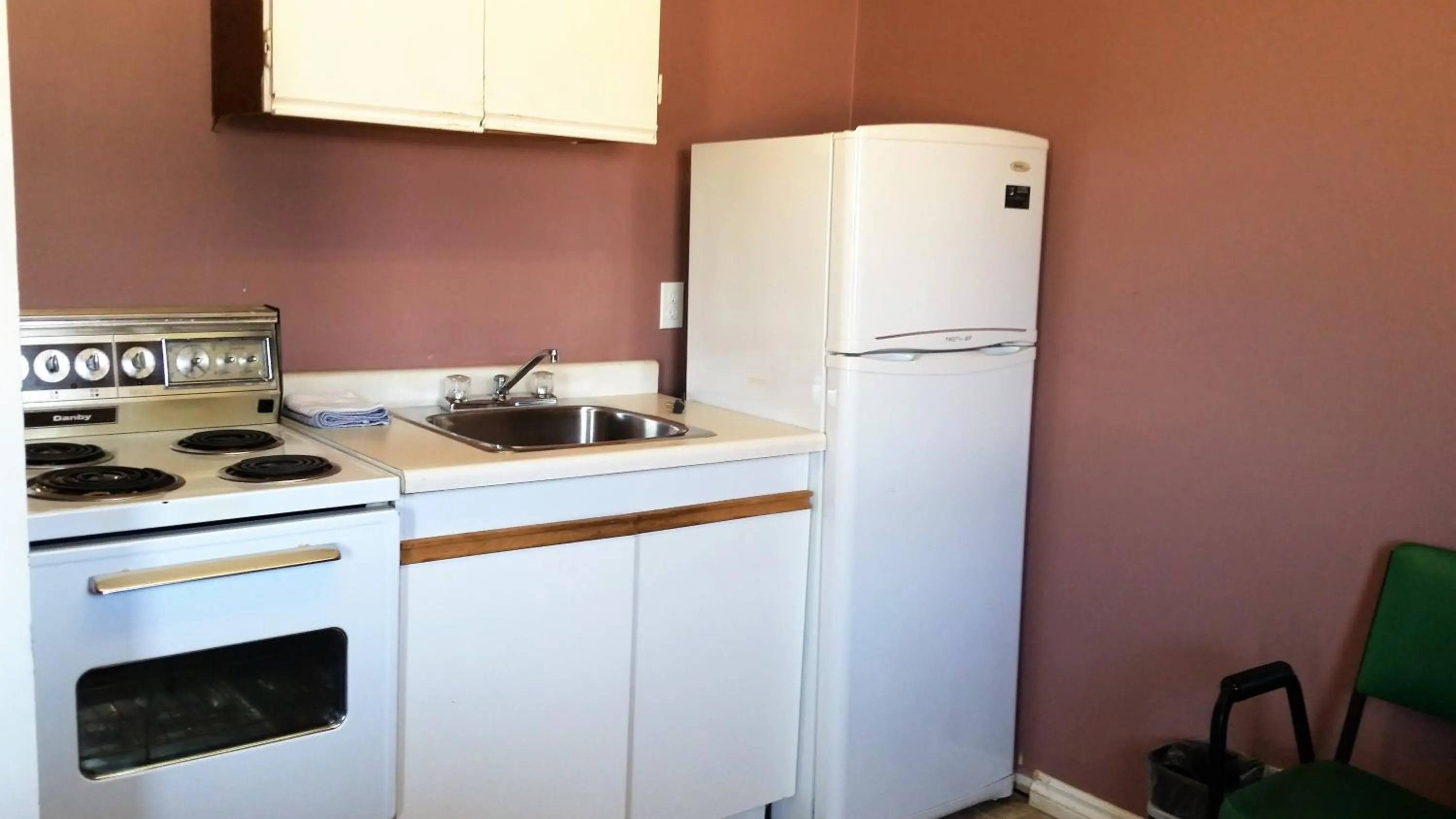 Kitchen or kitchenette in Viking Lamplighter Motel