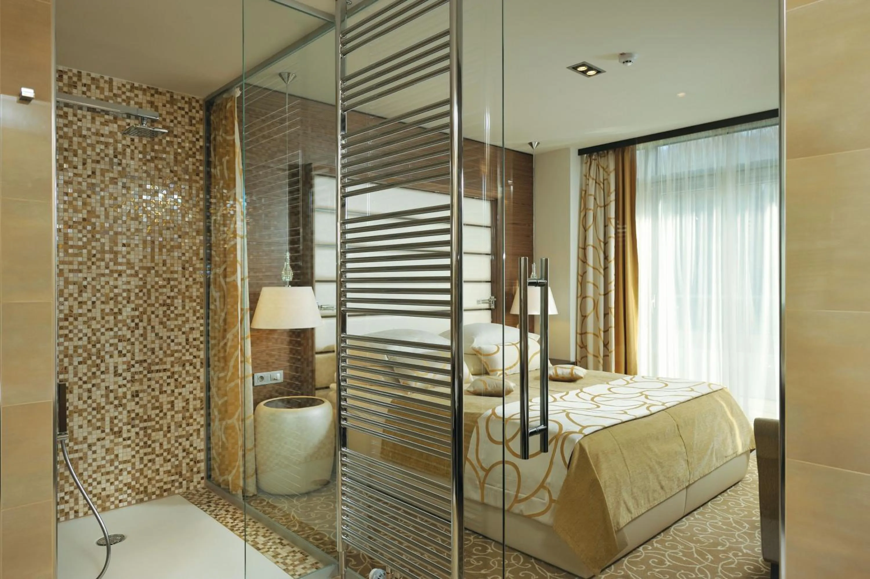 Bedroom in Grand Hotel Donat Superior & Wellness Center