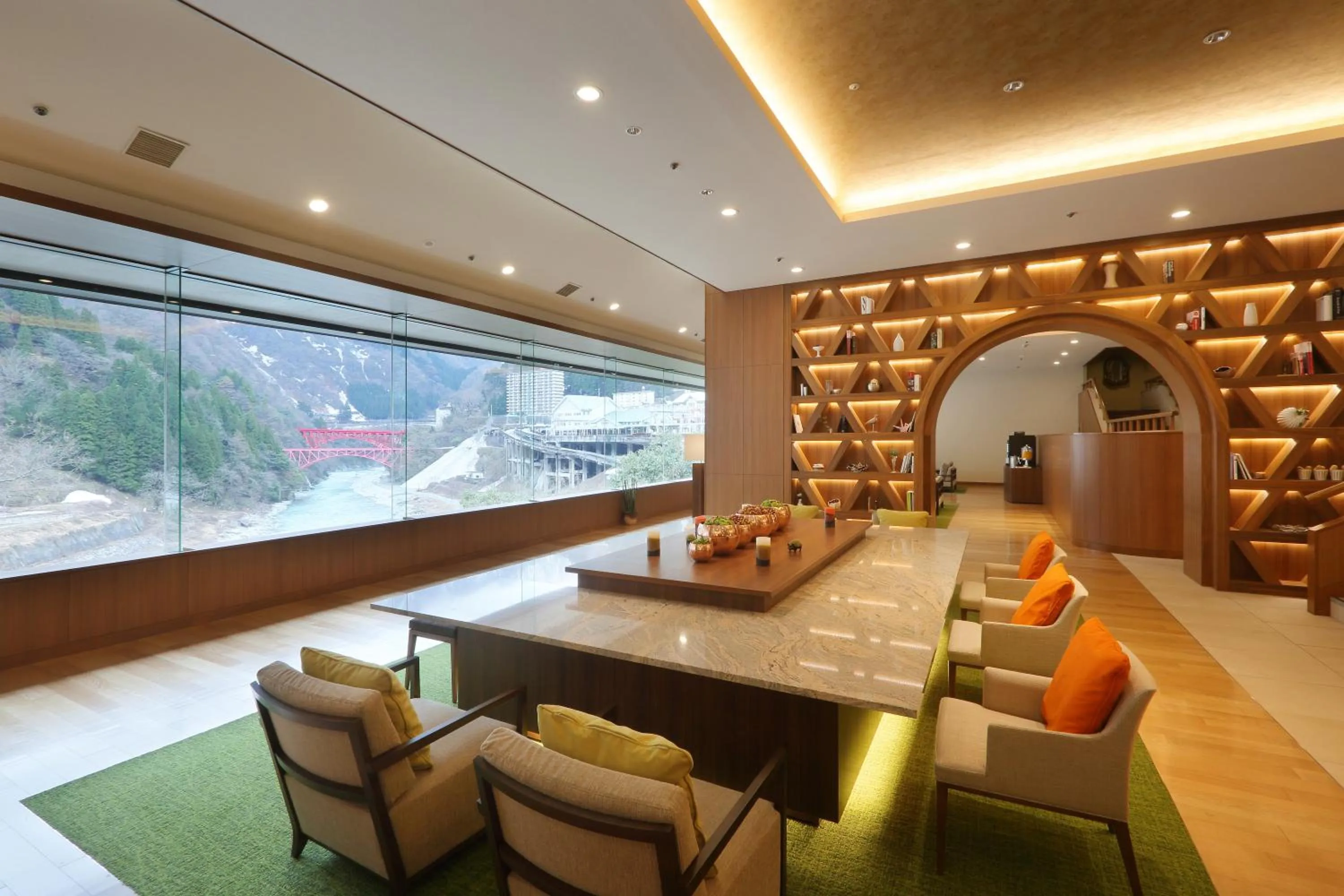 Communal lounge/ TV room in Kurobe Unazukionsen Yamanoha