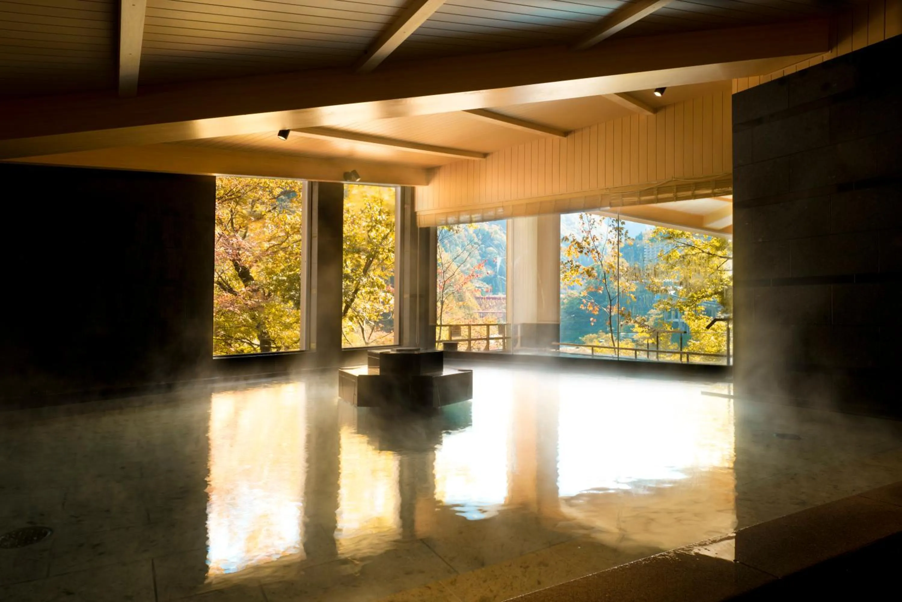 Hot Spring Bath in Kurobe Unazukionsen Yamanoha