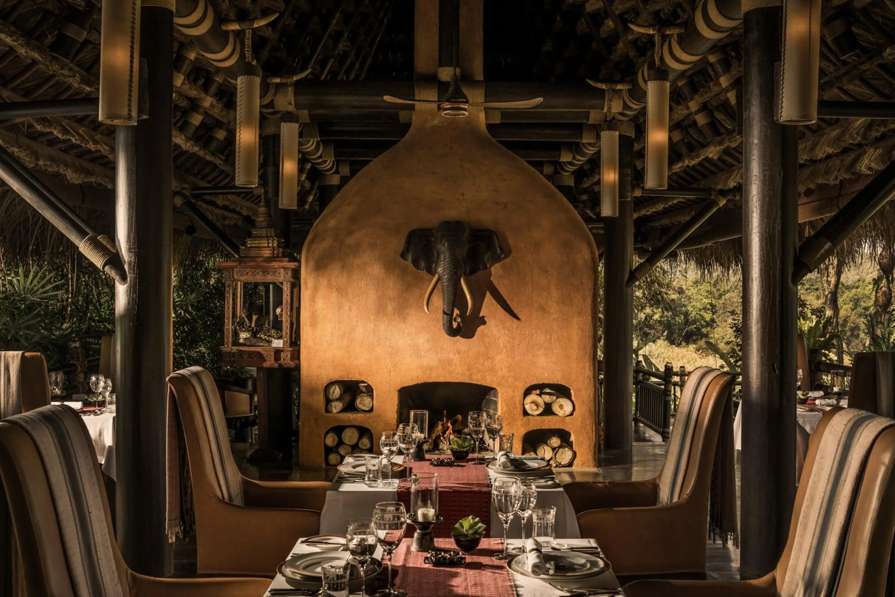 Restaurant/places to eat in Four Seasons Tented Camp Golden Triangle