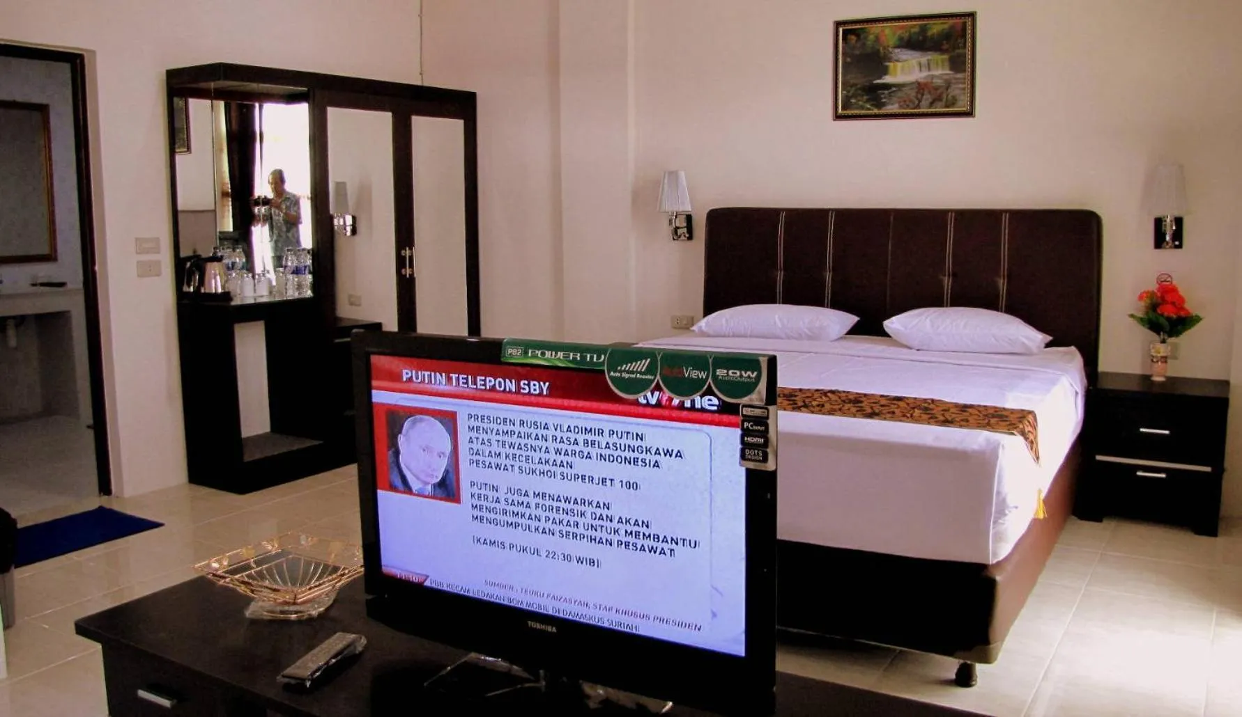 Bed in Hotel Mitra Garden