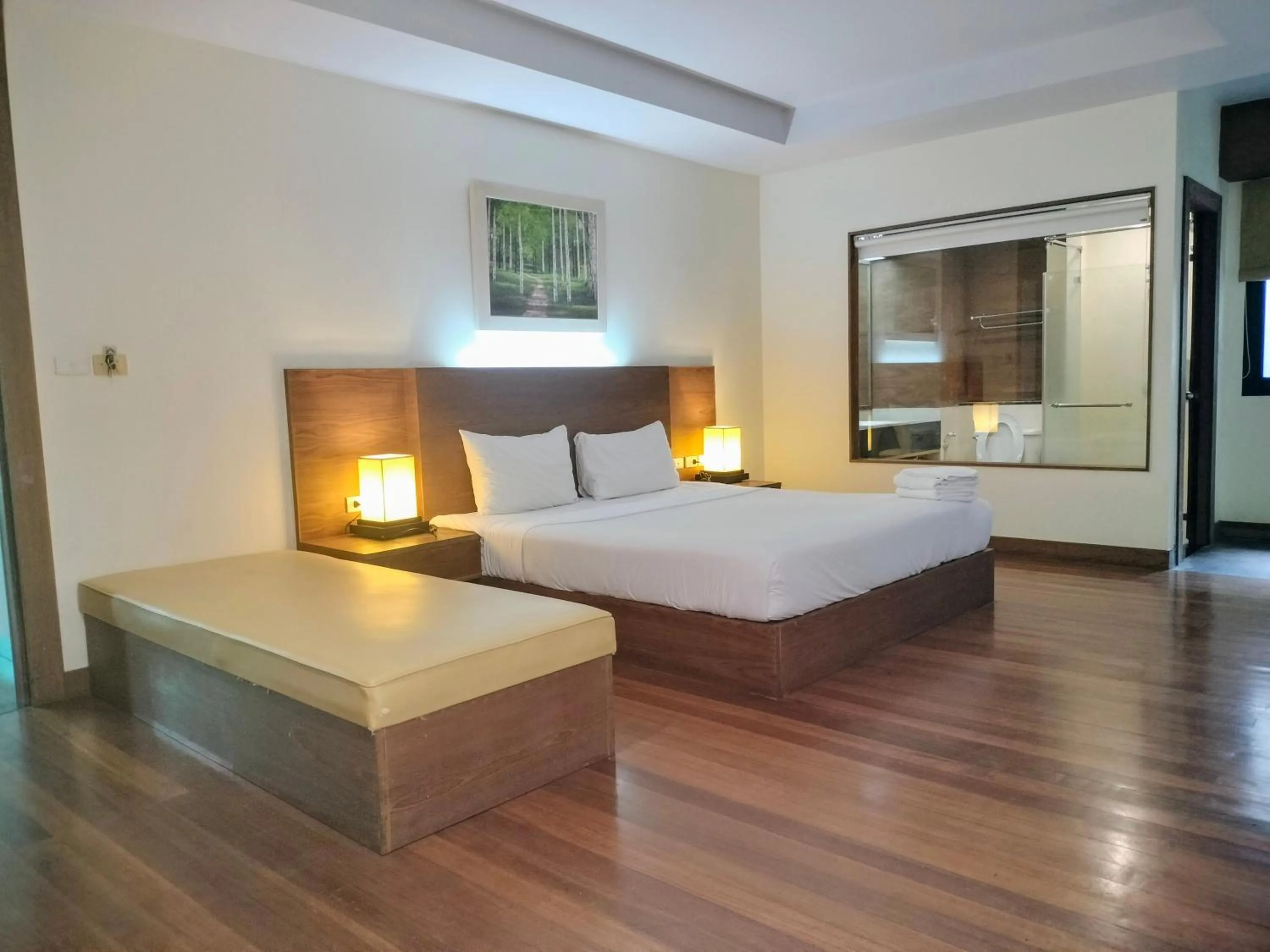 Property building, Bed in Baan Saikao Plaza Hotel & Service Apartment