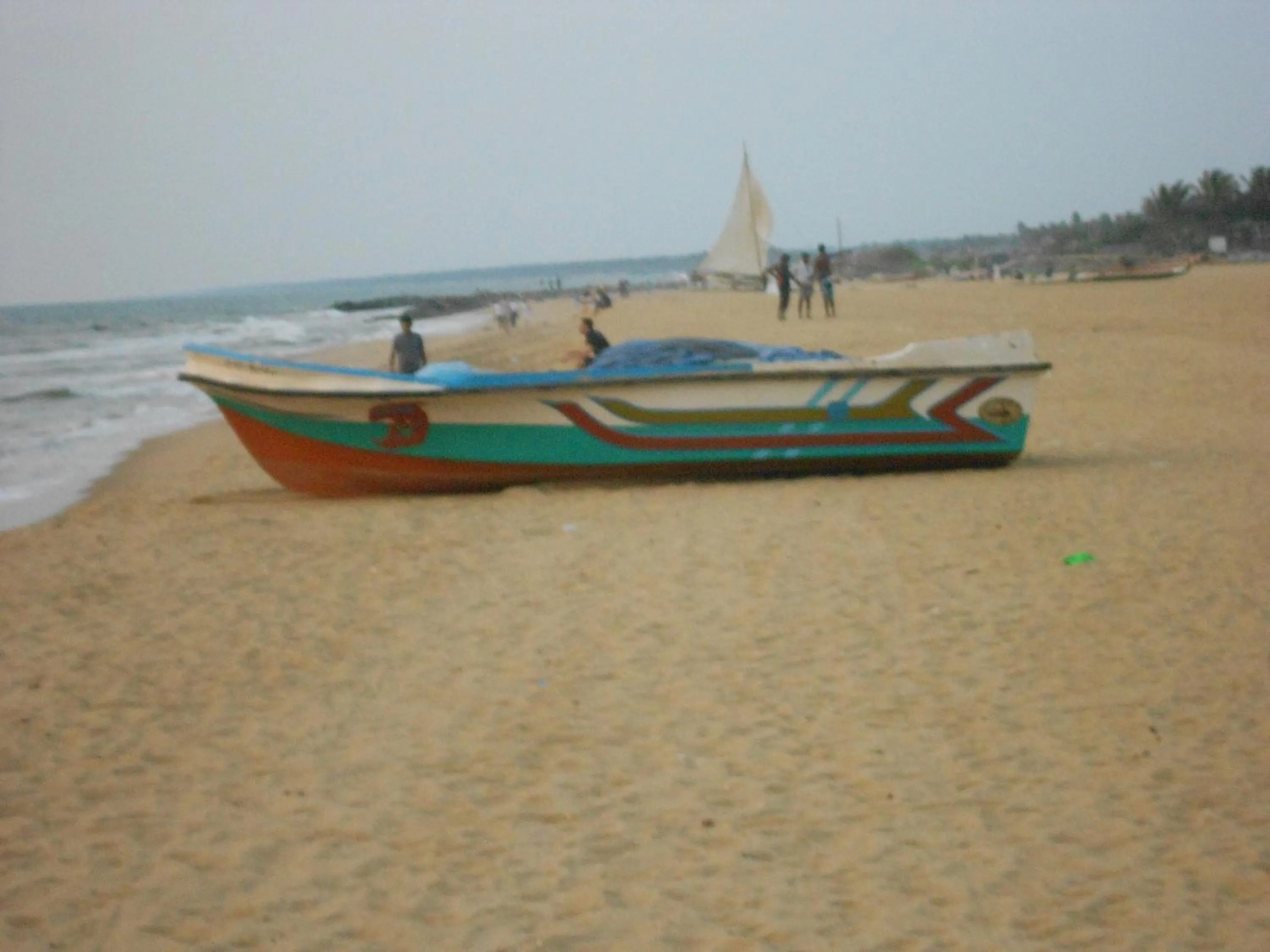 Beach in Shanith Guesthouse Negombo , beach road