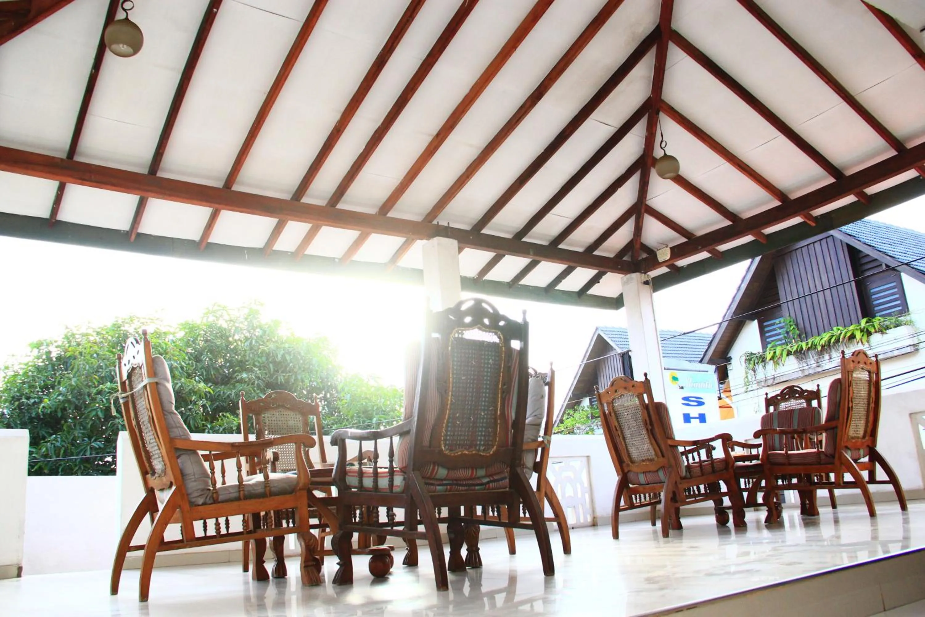 Balcony/Terrace in Shanith Guesthouse Negombo , beach road