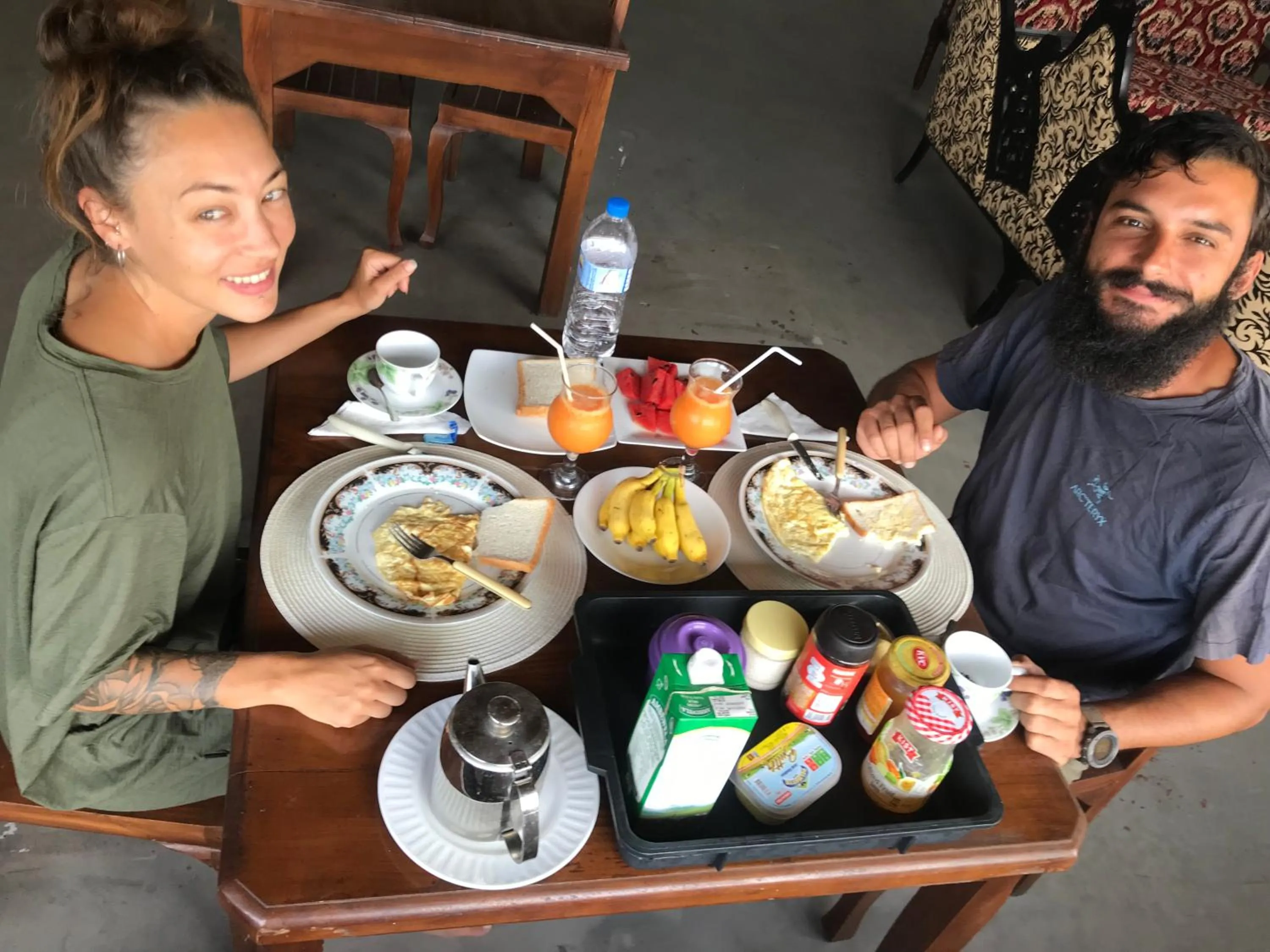 Food in Shanith Guesthouse Negombo , beach road