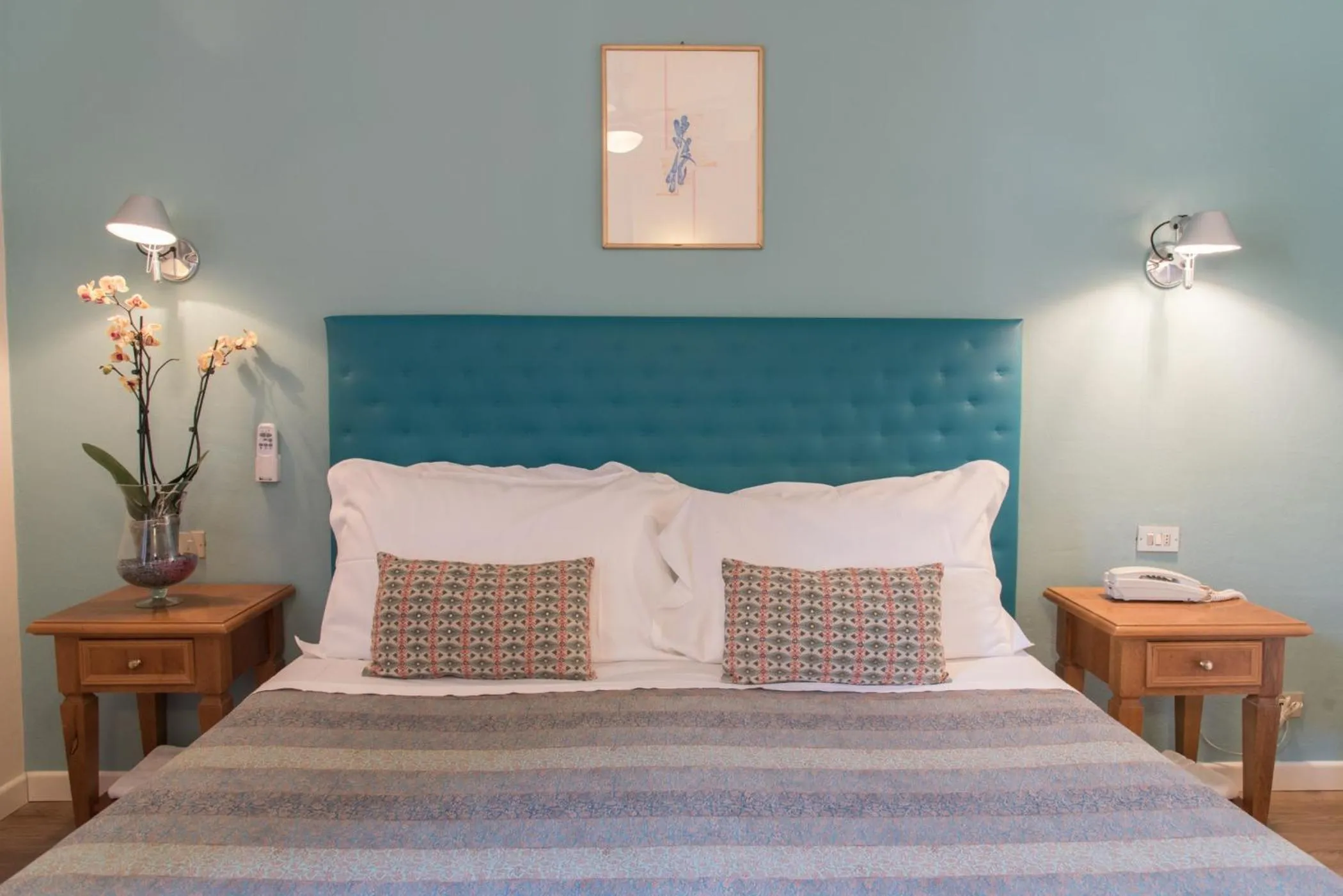 Bed in Hotel Antica Stallera