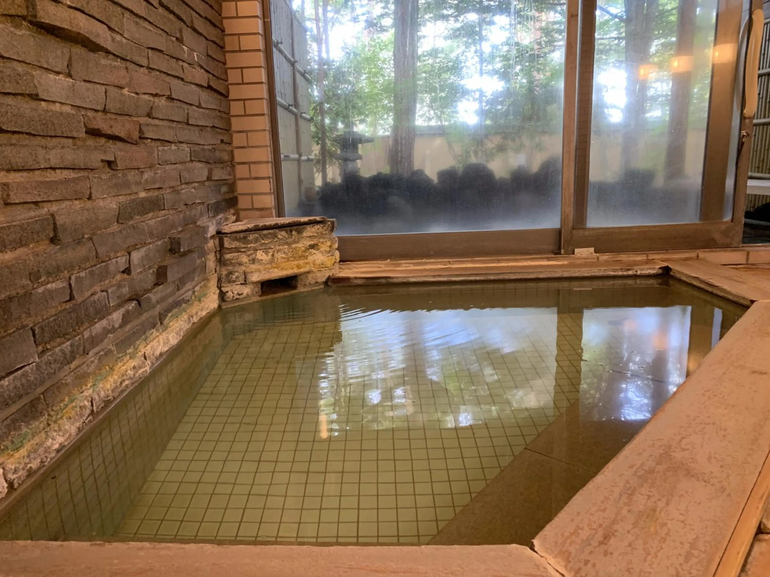 Hot Spring Bath in ELE Hotel Onsen Ryokufutei