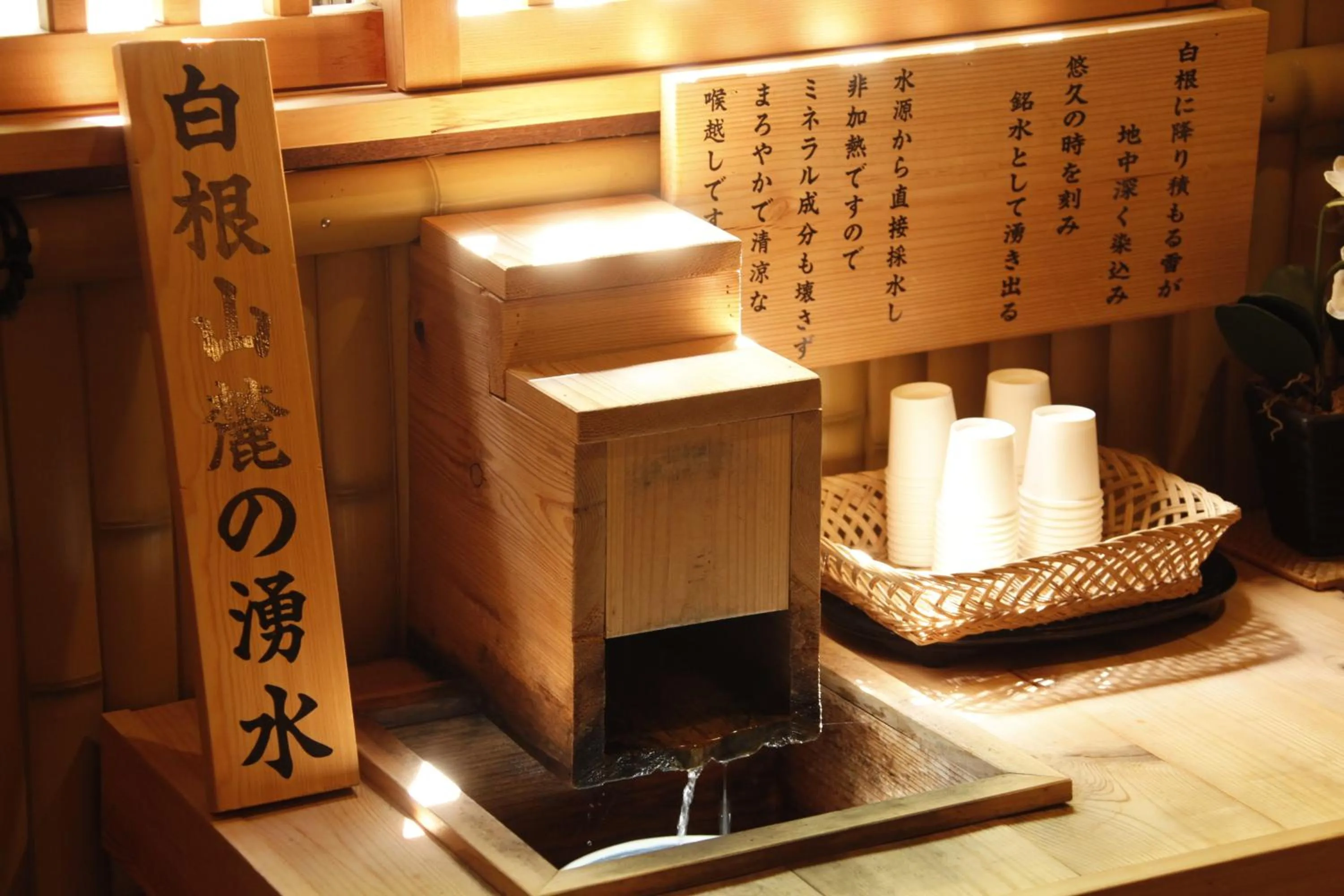 Drinks in ELE Hotel Onsen Ryokufutei