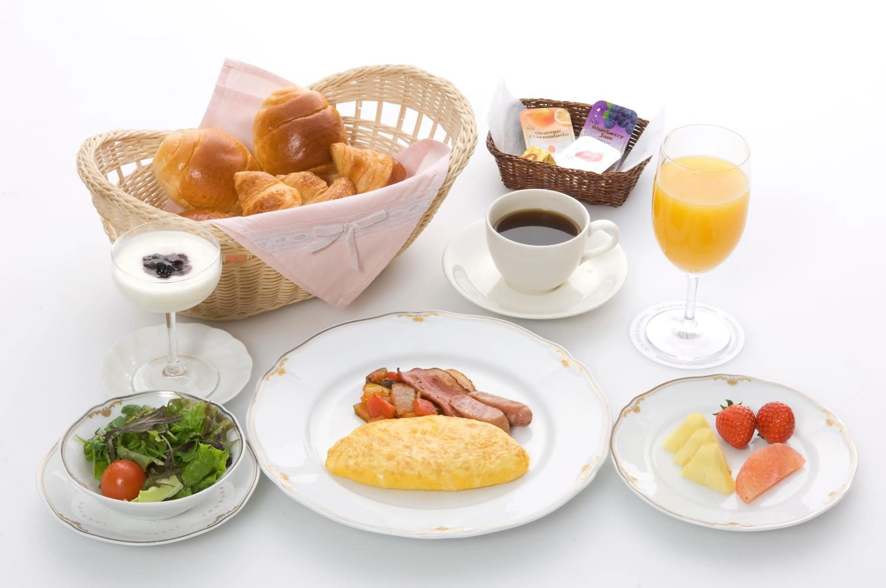 Buffet breakfast in Yamagata Kokusai Hotel