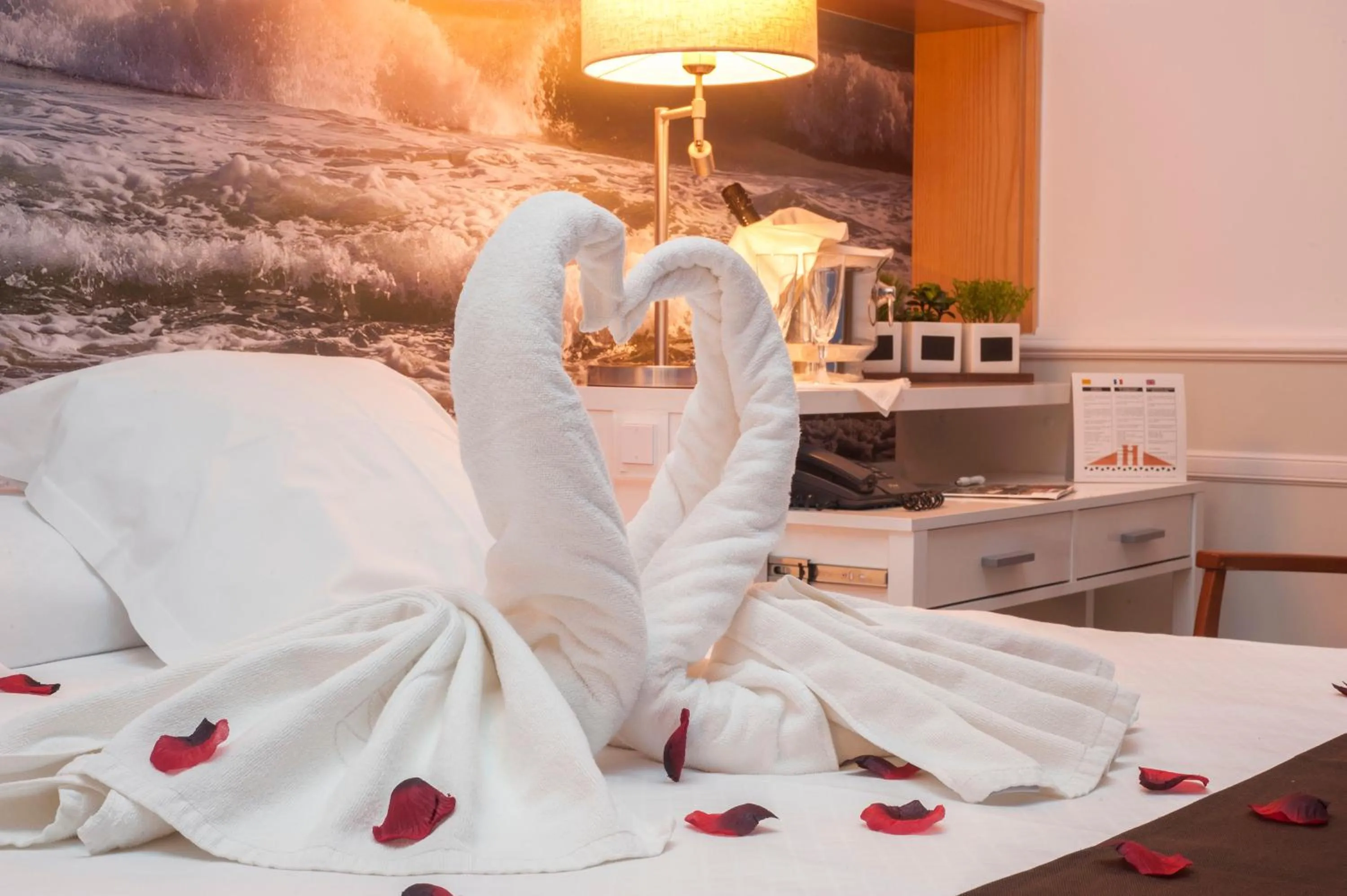 Bed in Hotel Ribes Roges