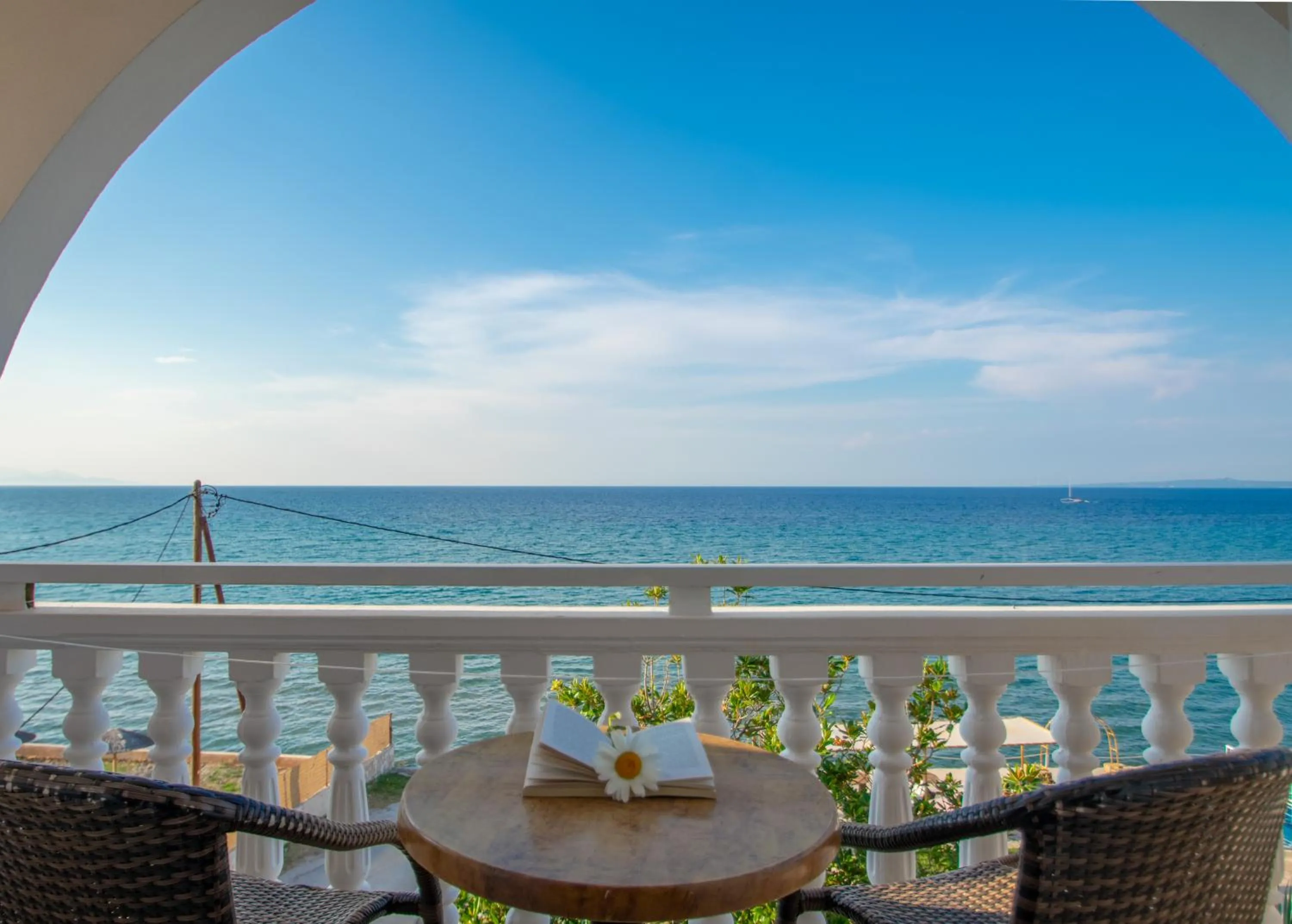 Balcony/Terrace in Agoulos Beach Hotel