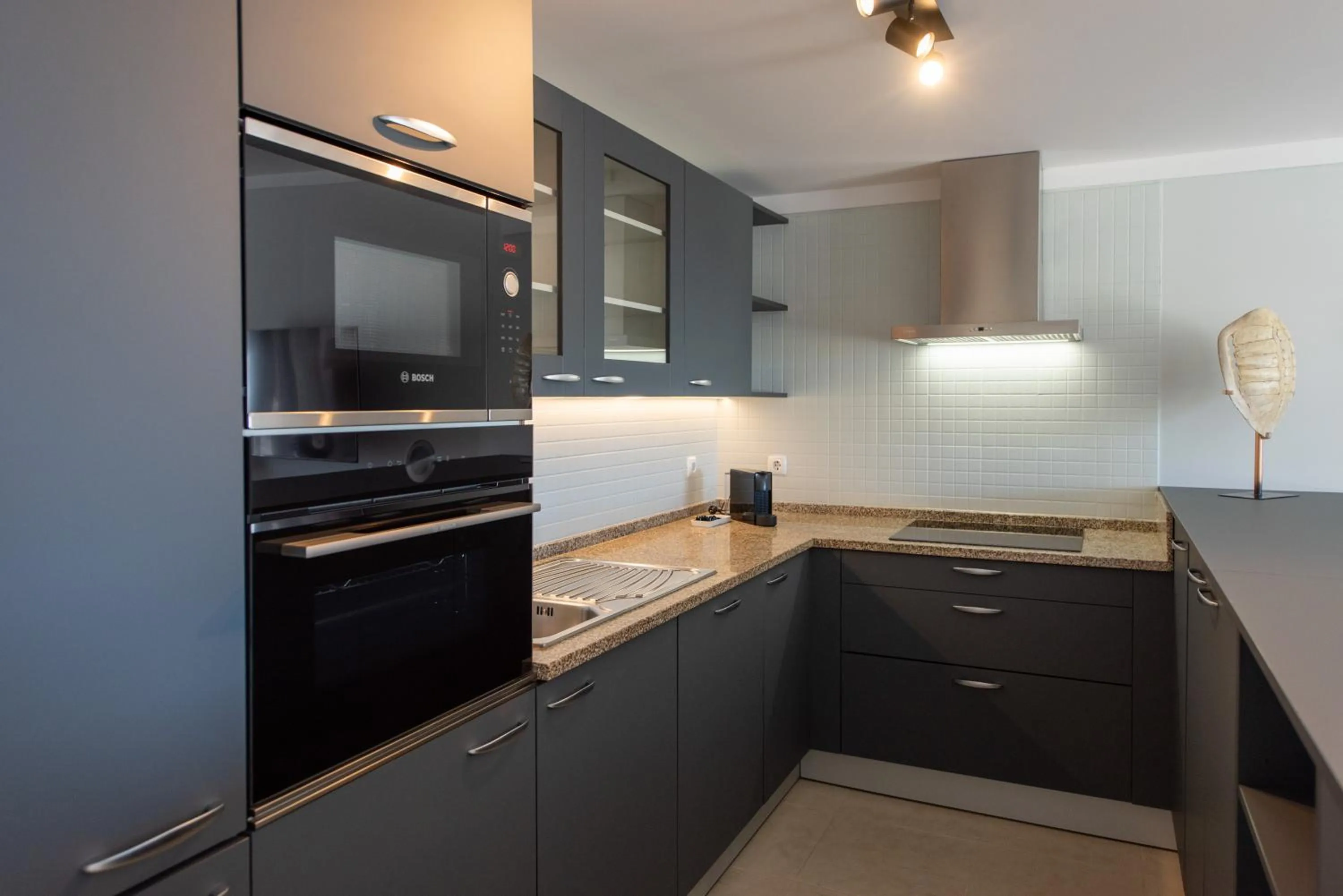 Kitchen or kitchenette in Vista Marina Apartamentos Turisticos