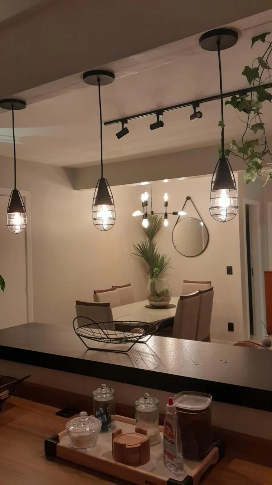 Food in Apto na Quadra do Mar e Vista para o Rio