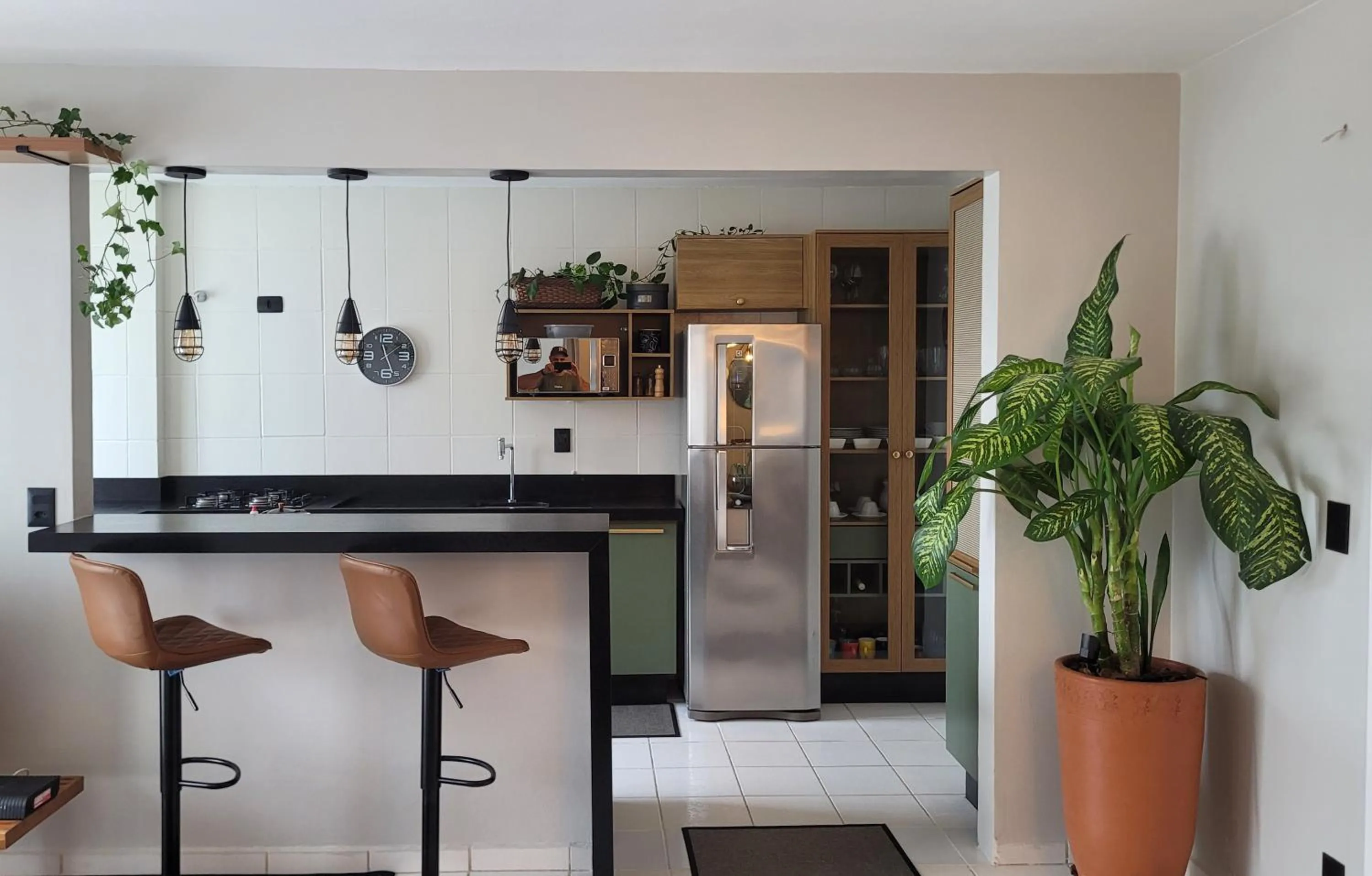 Dining area in Apto na Quadra do Mar e Vista para o Rio