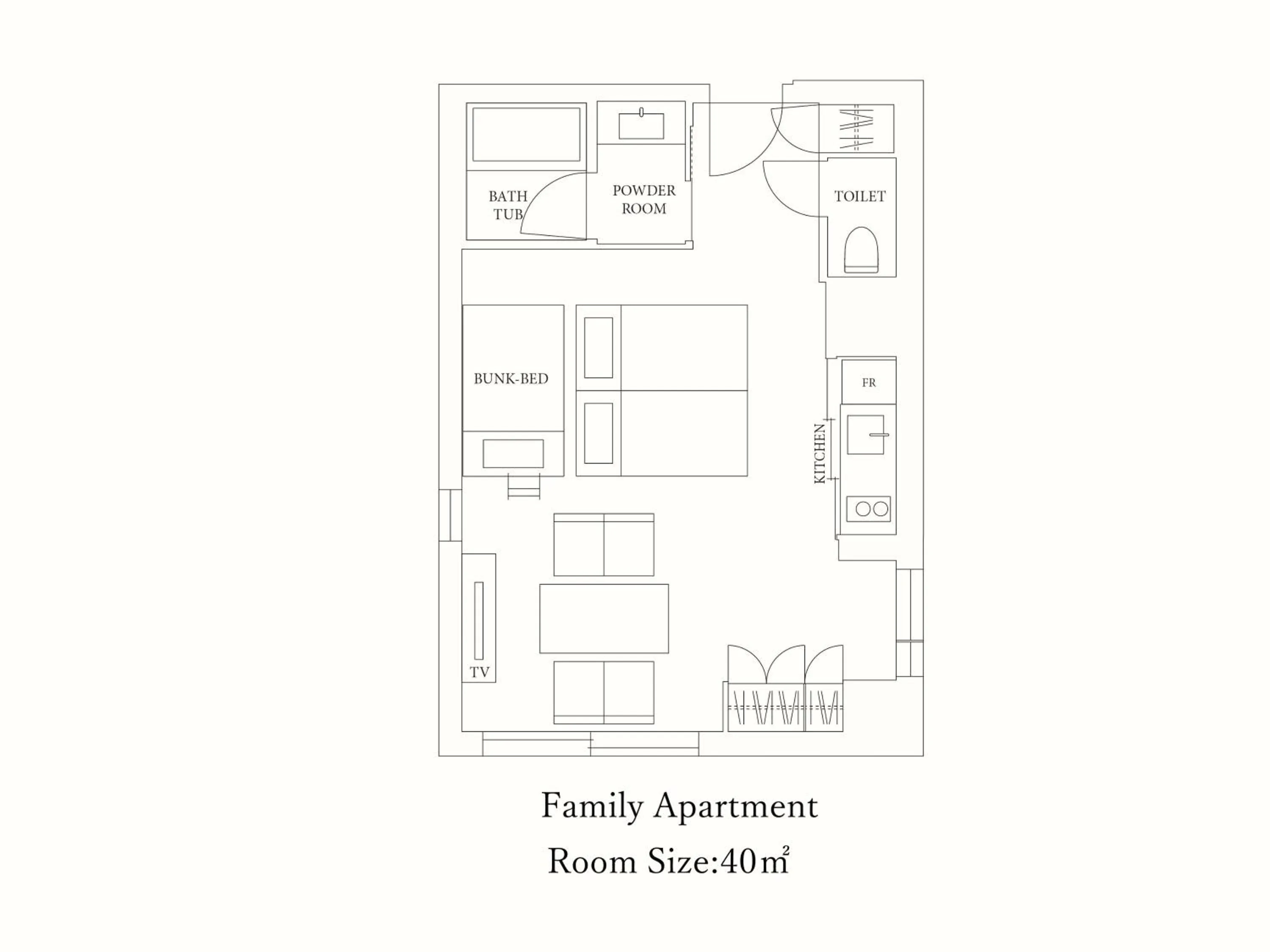 Floor plan in MIMARU Kyoto Nishinotoin Takatsuji