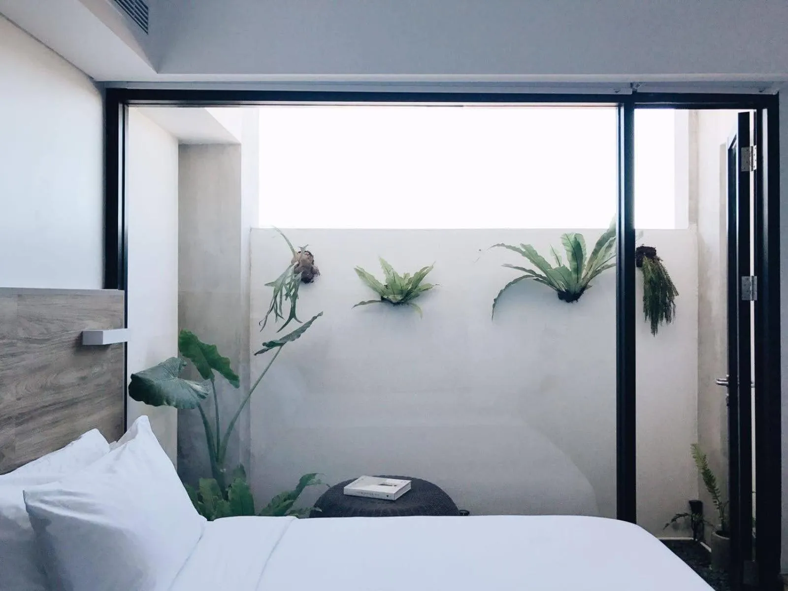 View (from property/room), Bed in Lloyd's Inn Bali