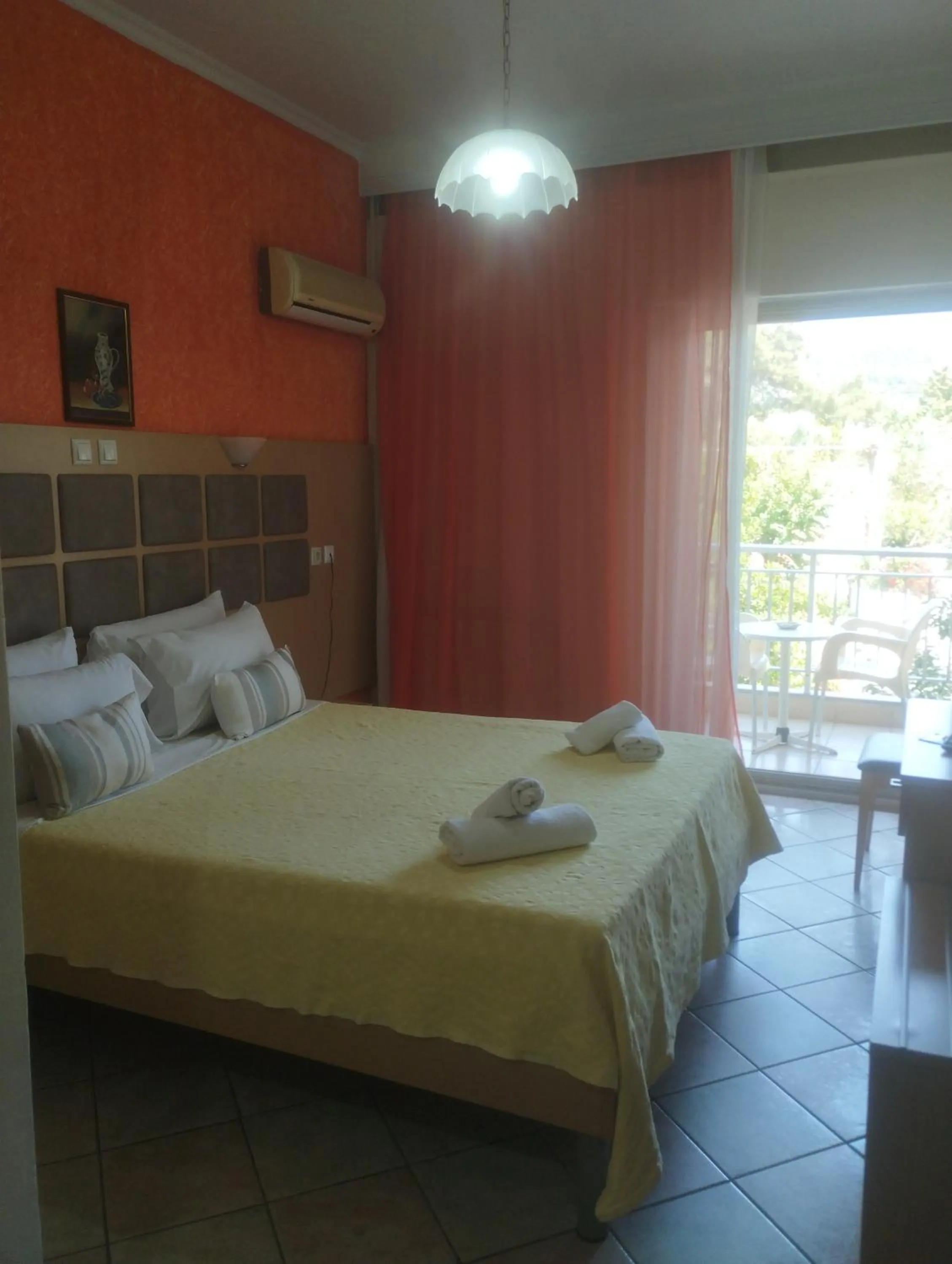 Bedroom, Bed in Thassos Hotel