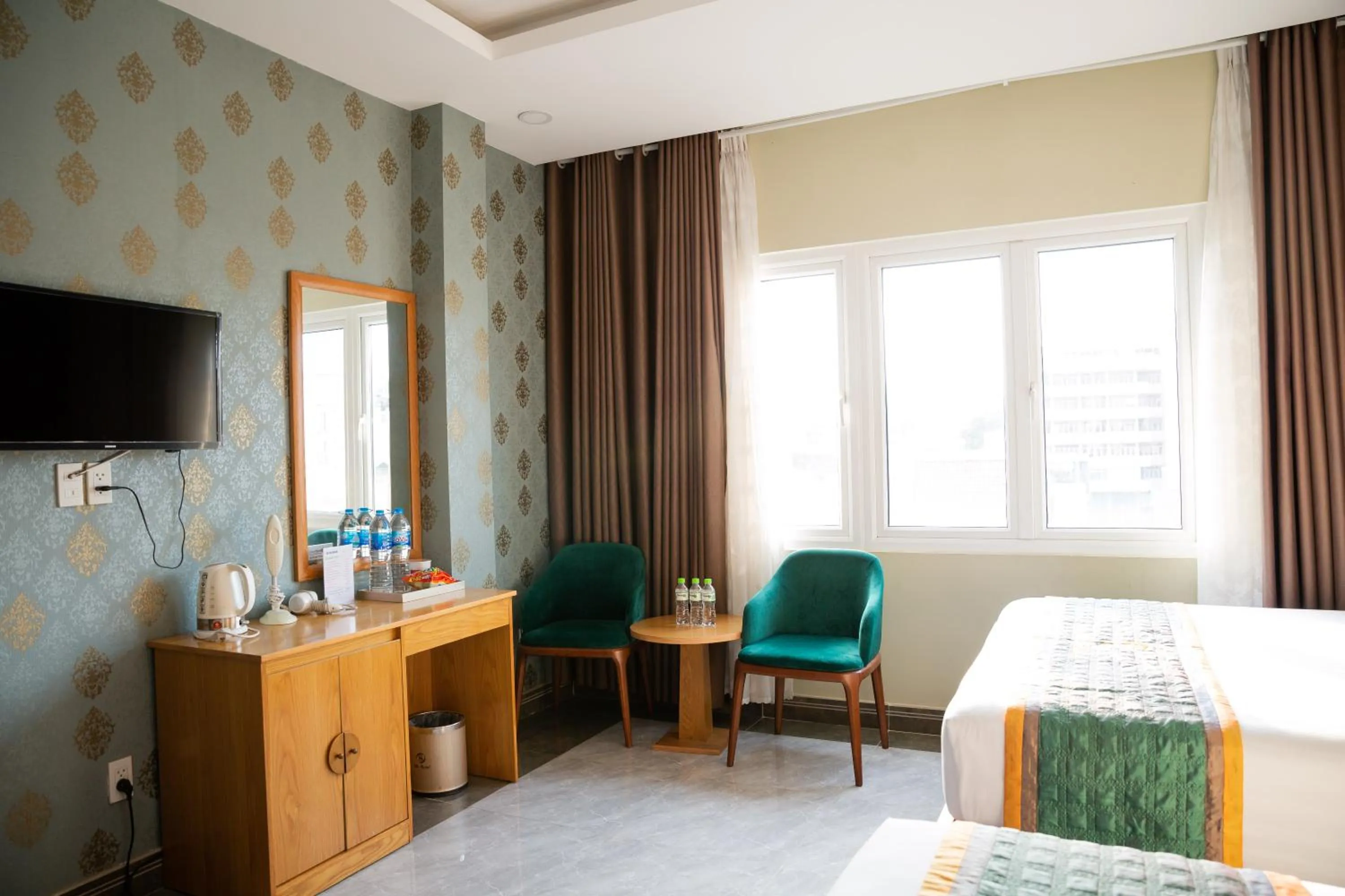 Bed in Silk Hotel near Tan Son Nhat Airport