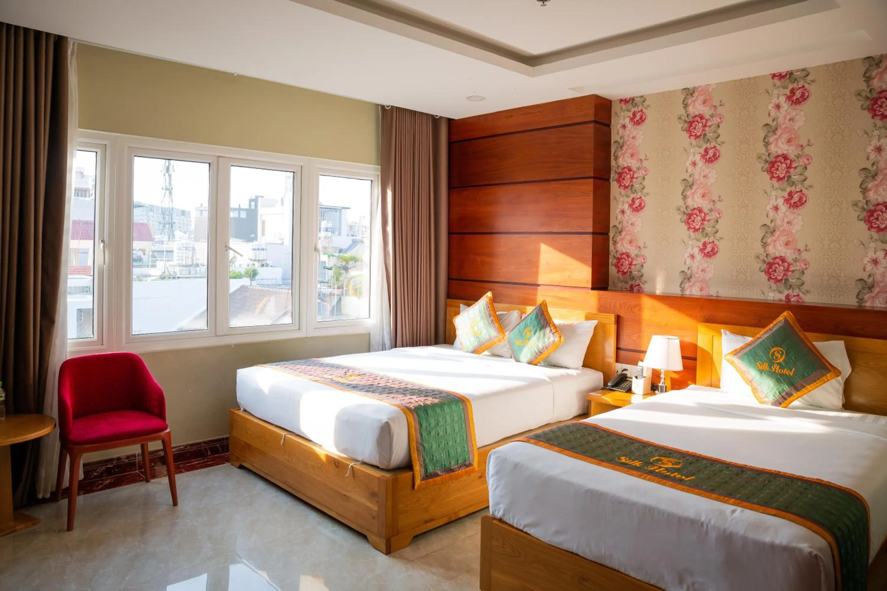 Bed in Silk Hotel near Tan Son Nhat Airport