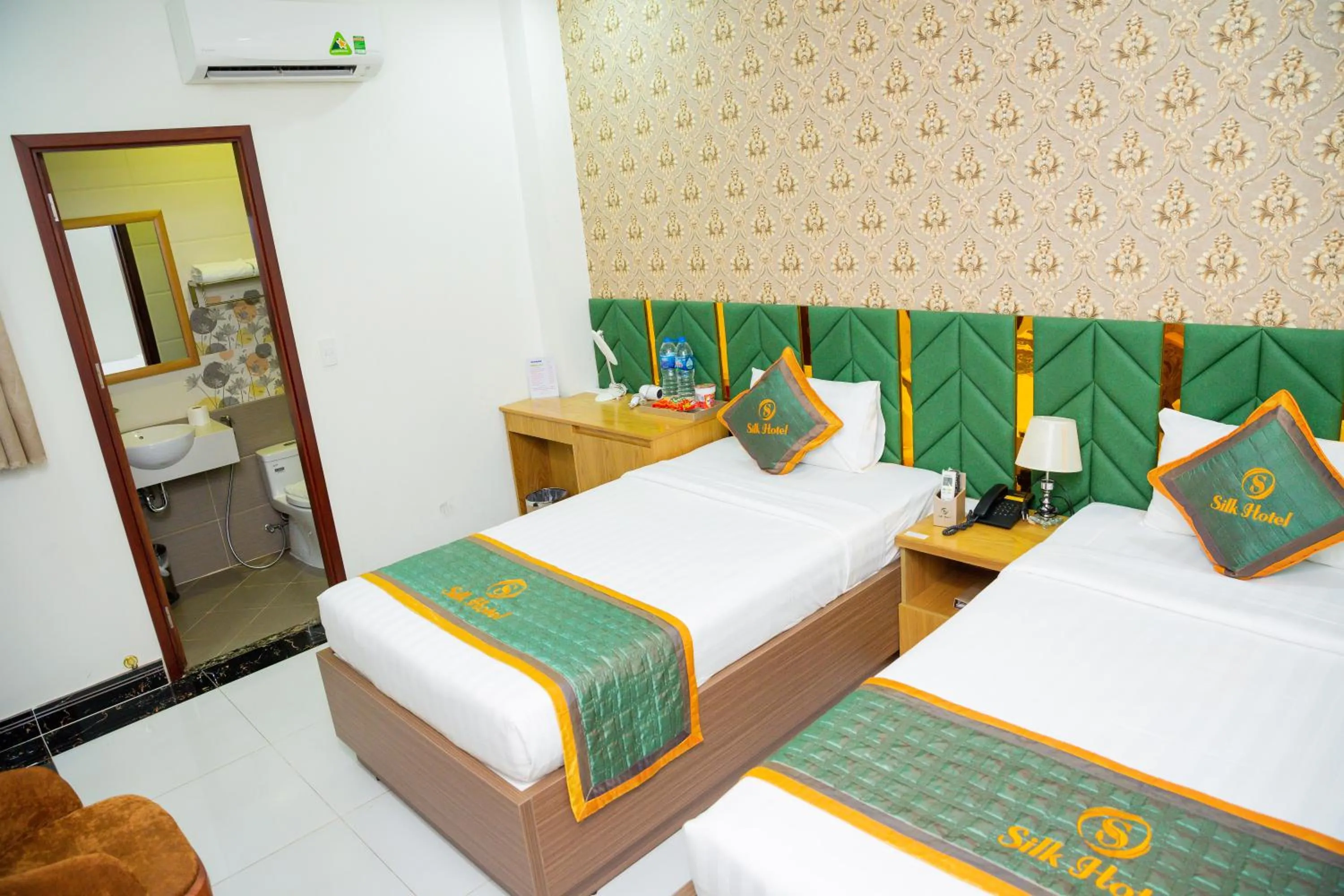 Bed in Silk Hotel near Tan Son Nhat Airport