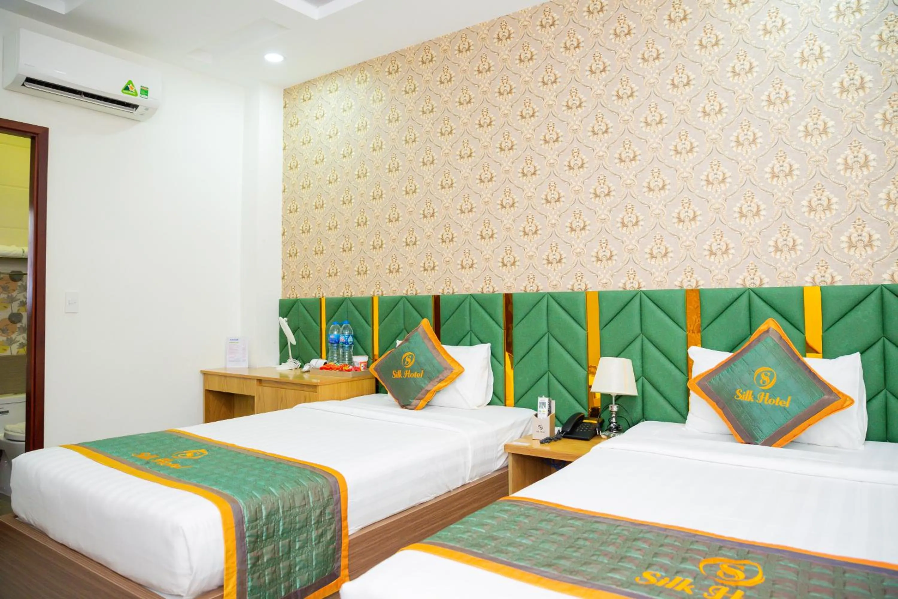 Bed in Silk Hotel near Tan Son Nhat Airport