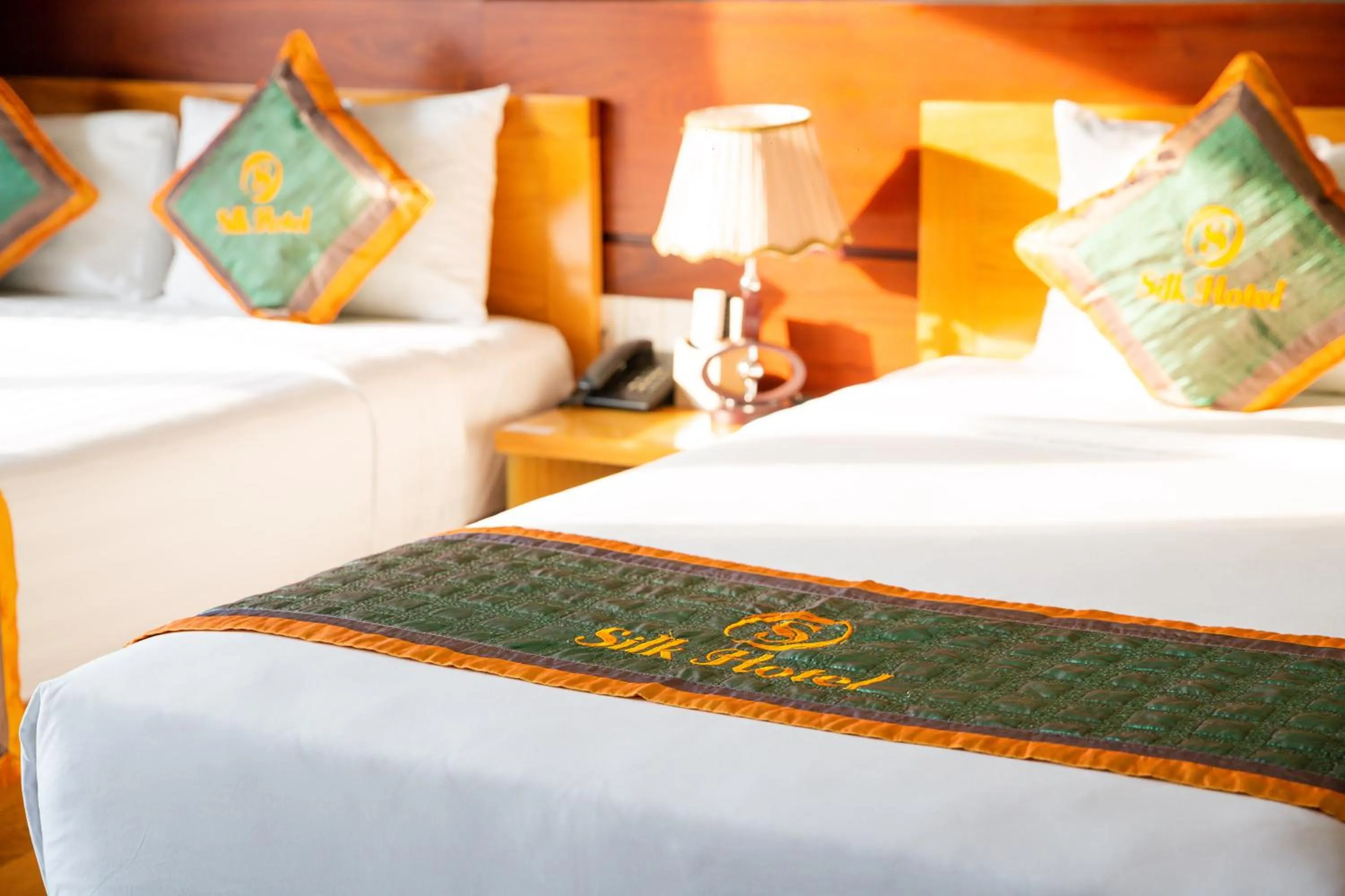 Bed in Silk Hotel near Tan Son Nhat Airport