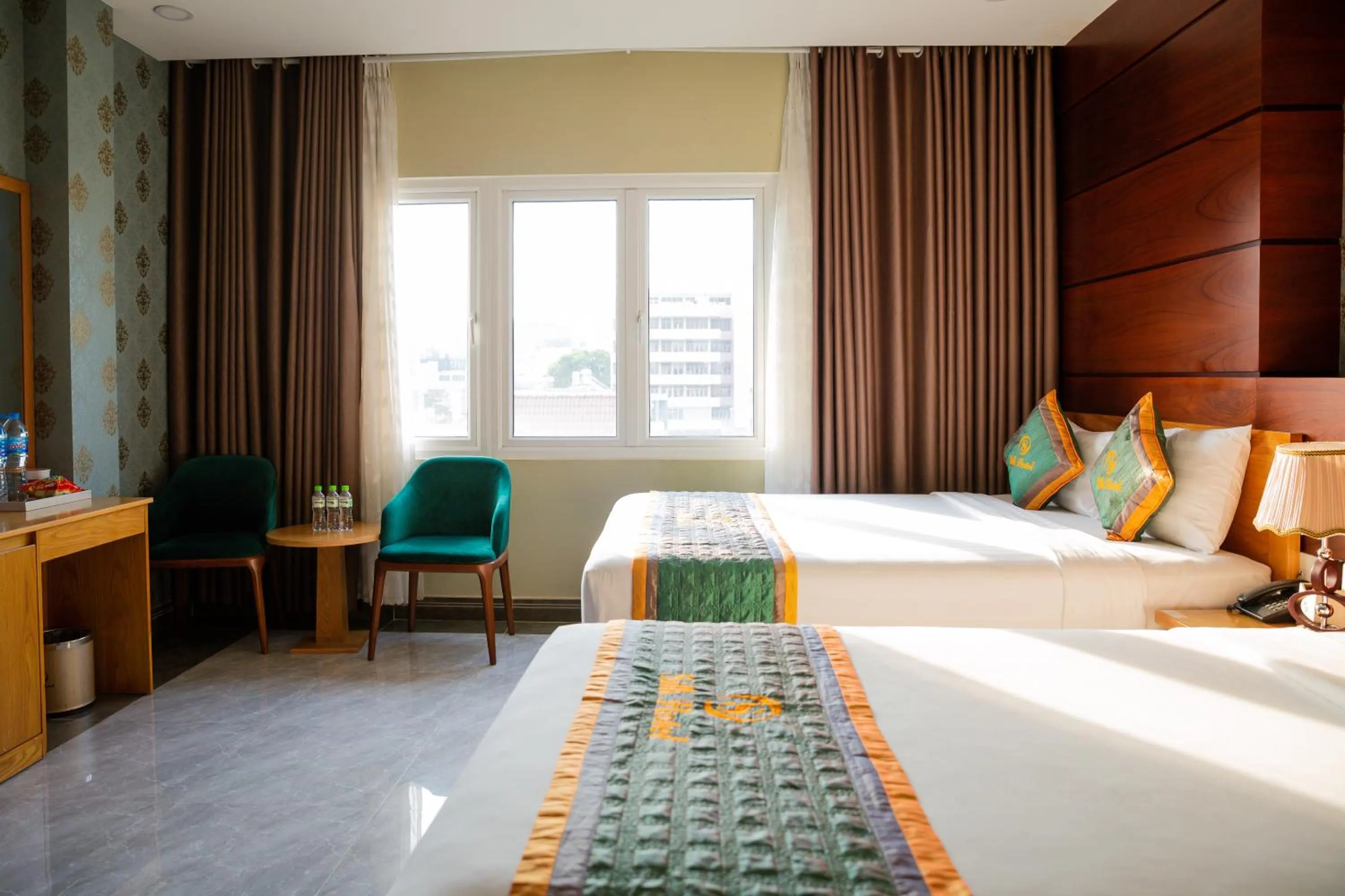 Bed in Silk Hotel near Tan Son Nhat Airport