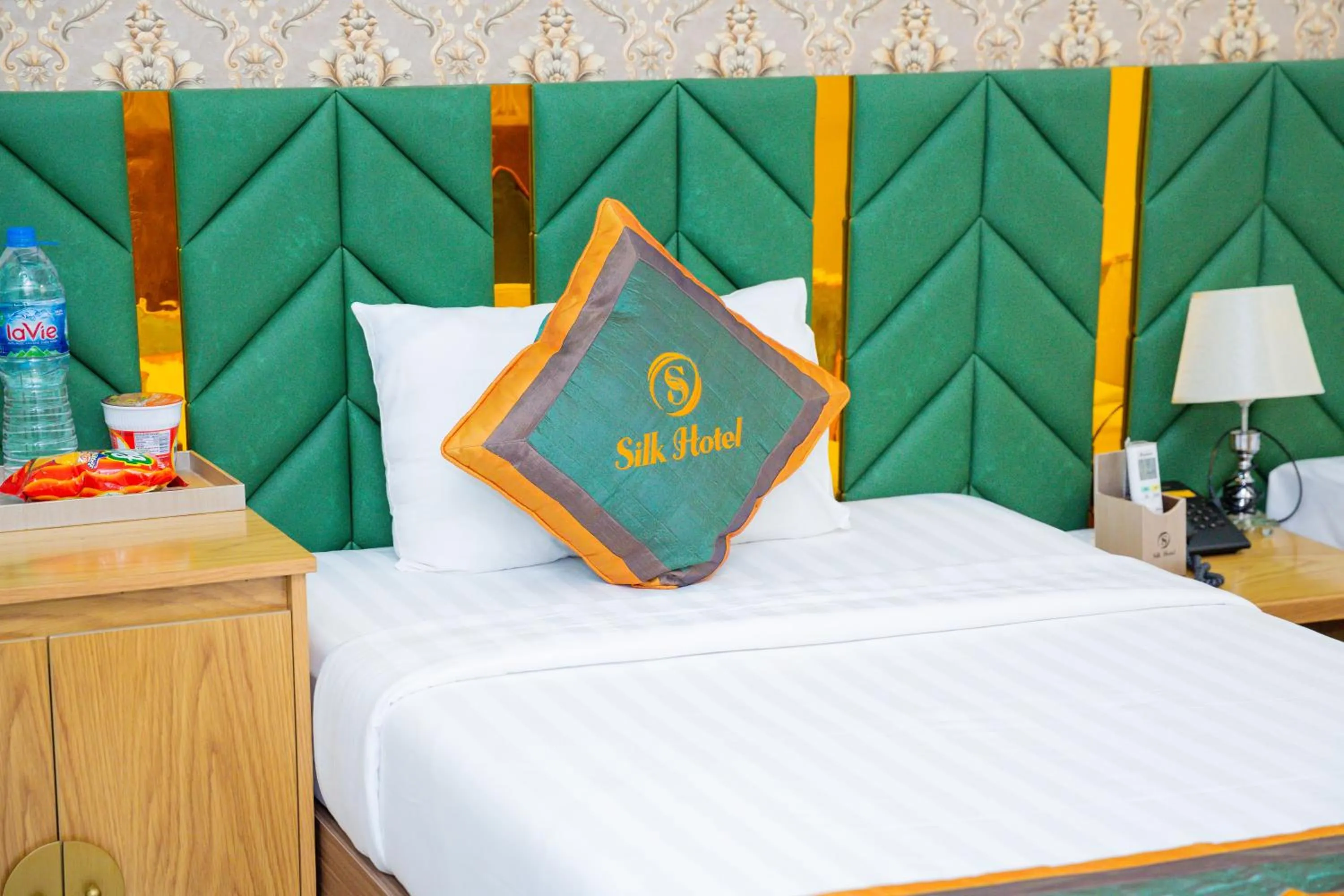 Bed in Silk Hotel near Tan Son Nhat Airport