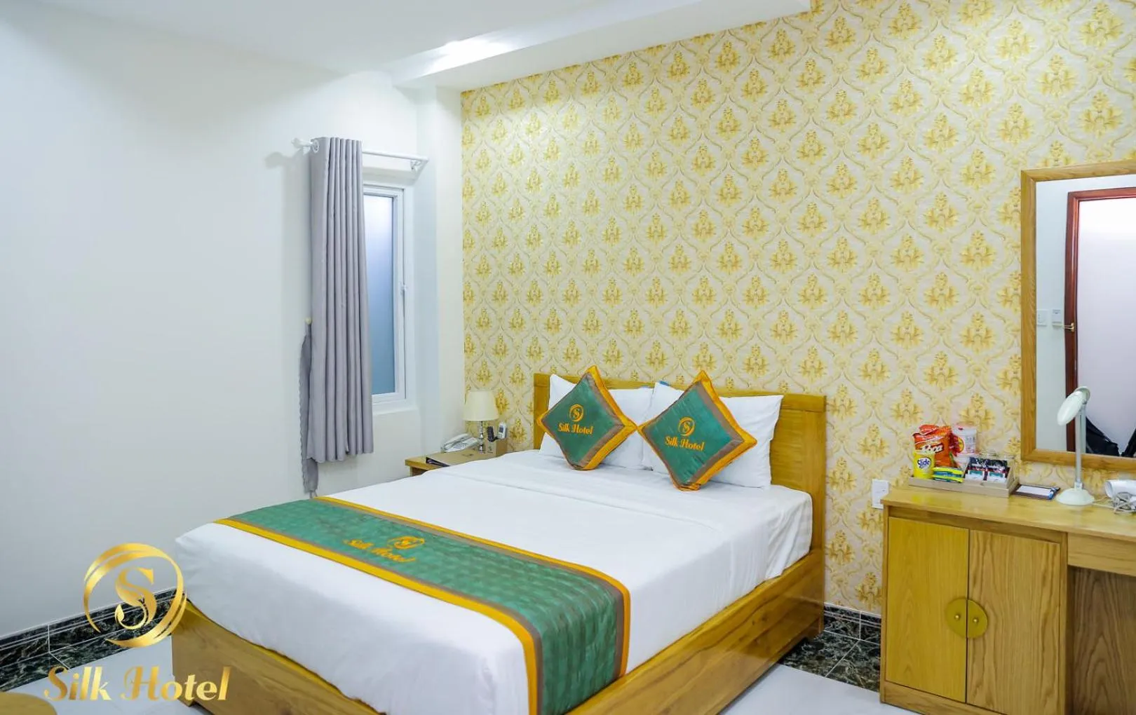 Bed in Silk Hotel near Tan Son Nhat Airport