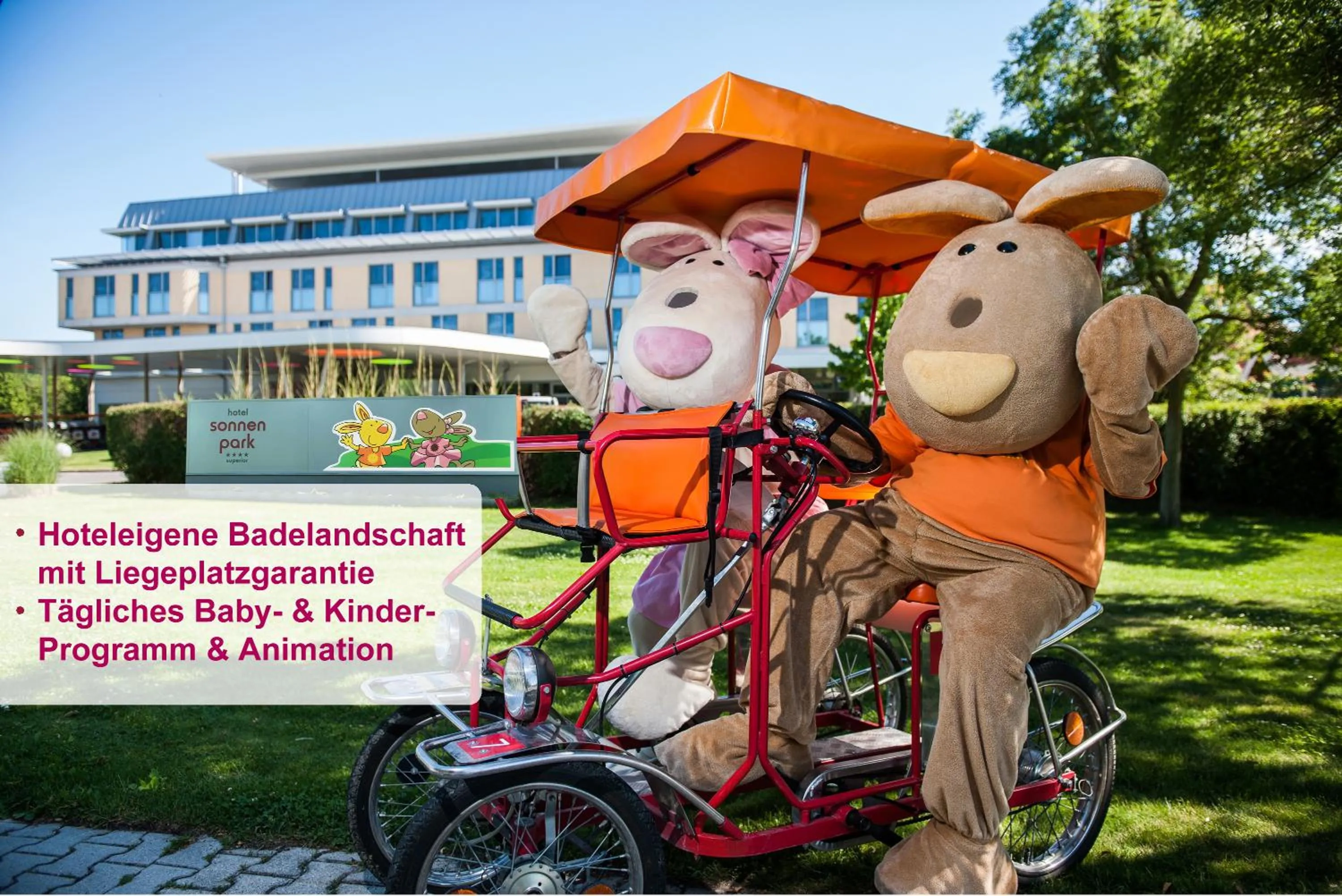 Property building in Hotel Sonnenpark & Therme included - auch am An- & Abreisetag!