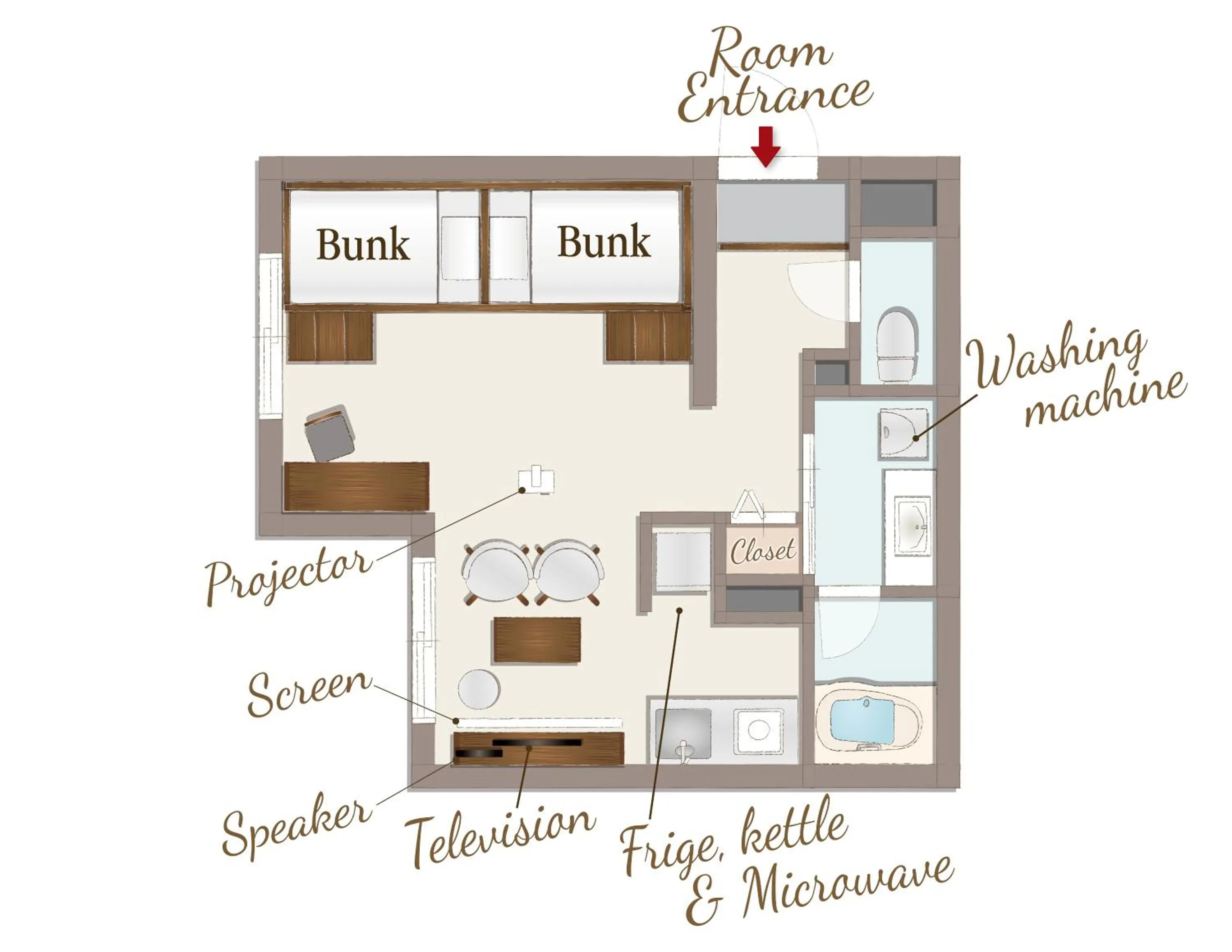 Floor plan in RESI STAY Gojozaka