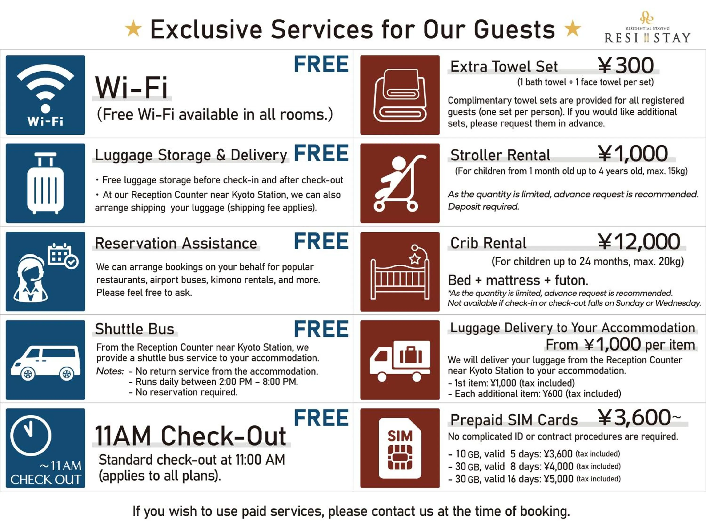 Text overlay in RESI STAY Gojozaka