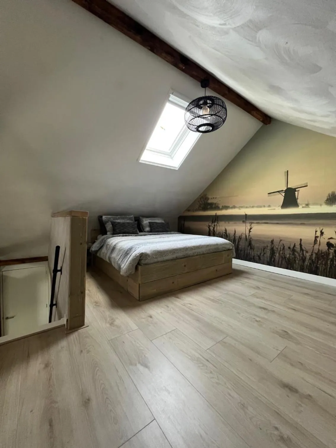 Bedroom, Bed in Gastenverblijf Rodenburg