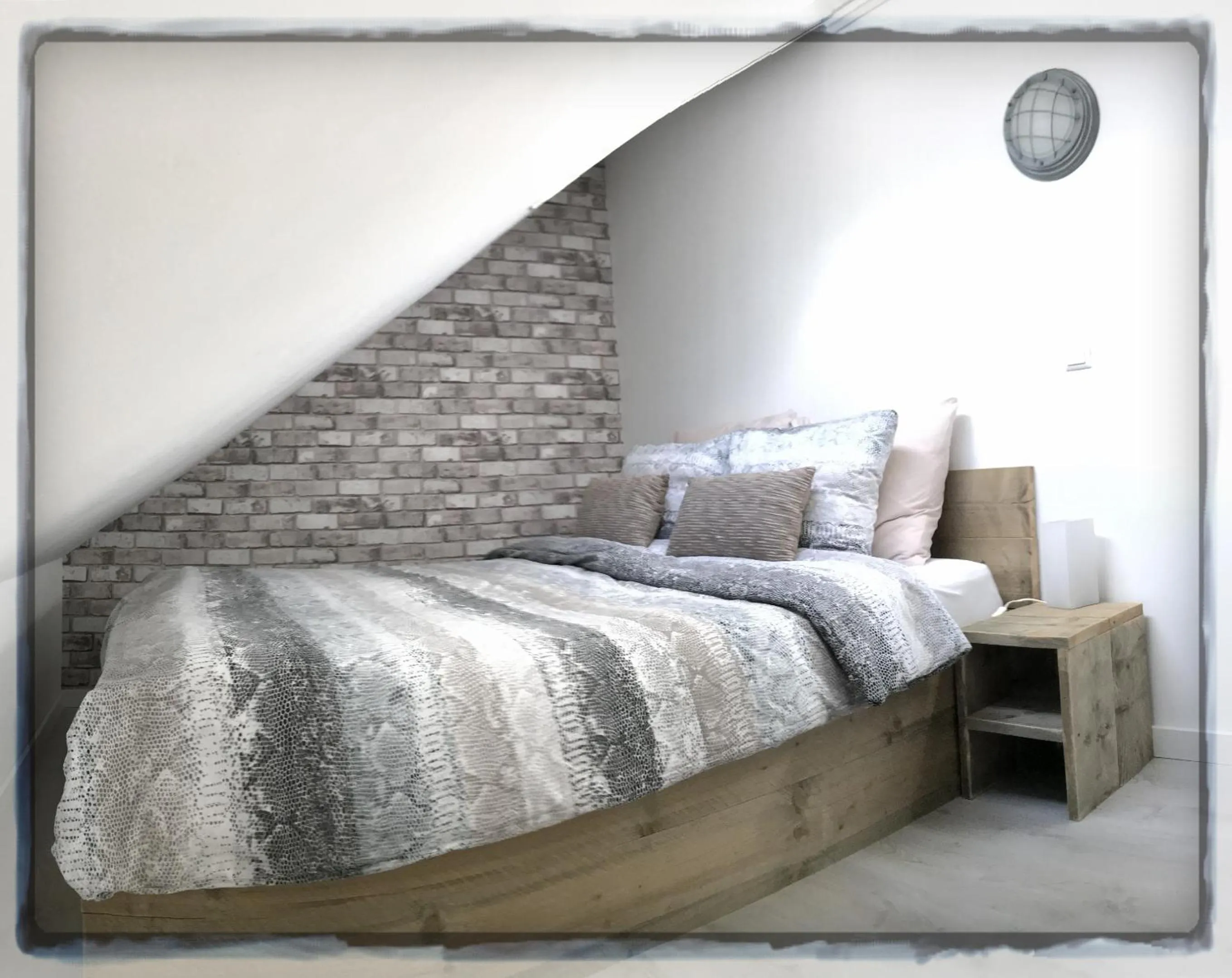 Bedroom, Bed in Gastenverblijf Rodenburg