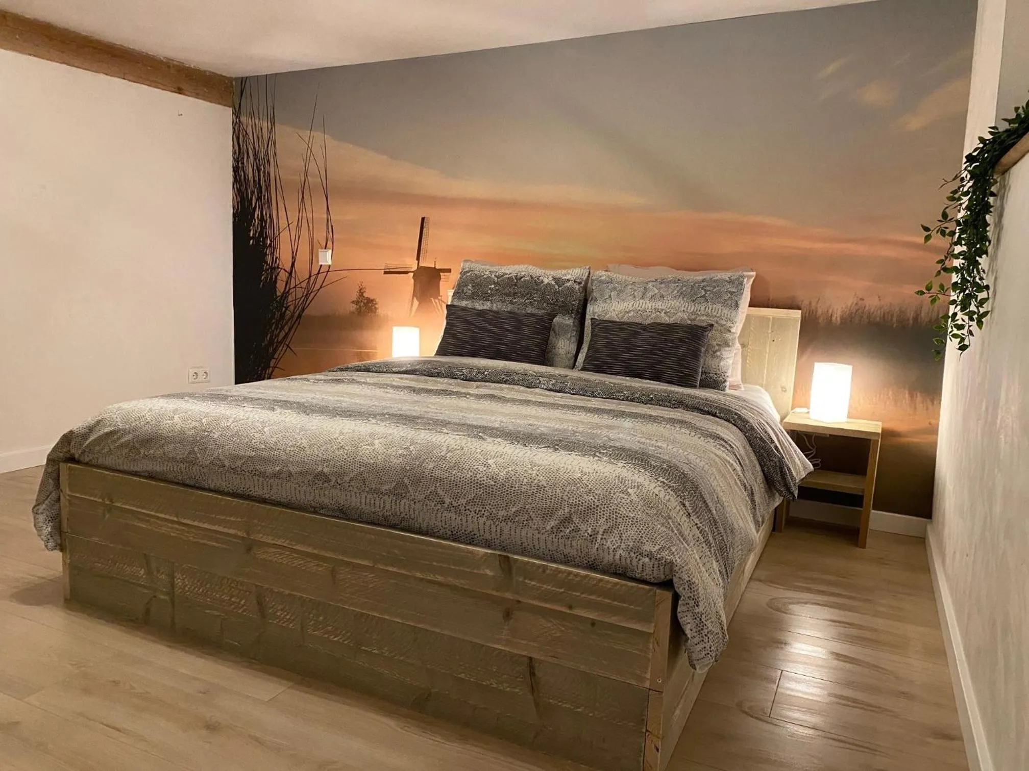 Bedroom, Bed in Gastenverblijf Rodenburg