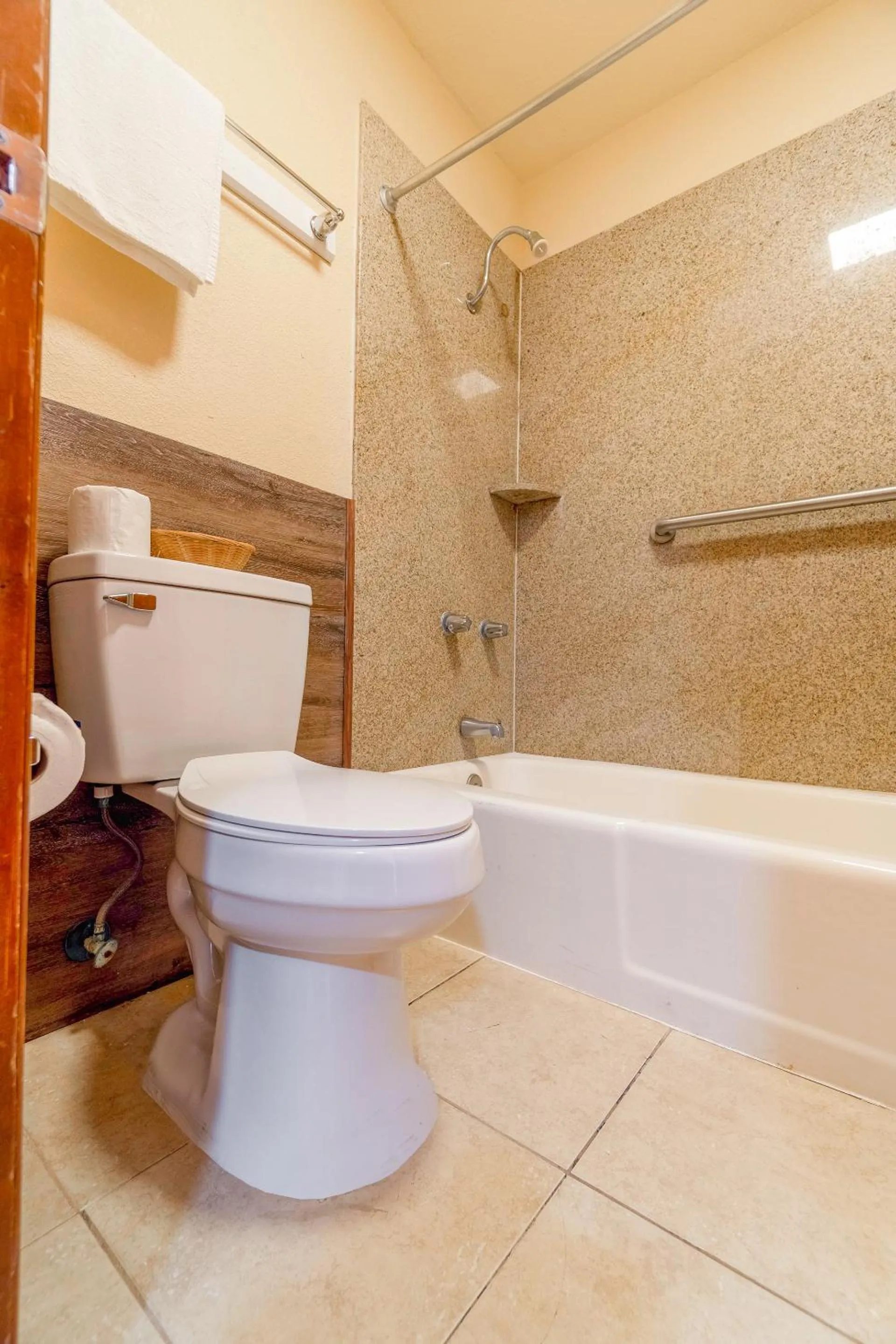 Bathroom in River Valley Motor Inn By OYO La Grange Texas