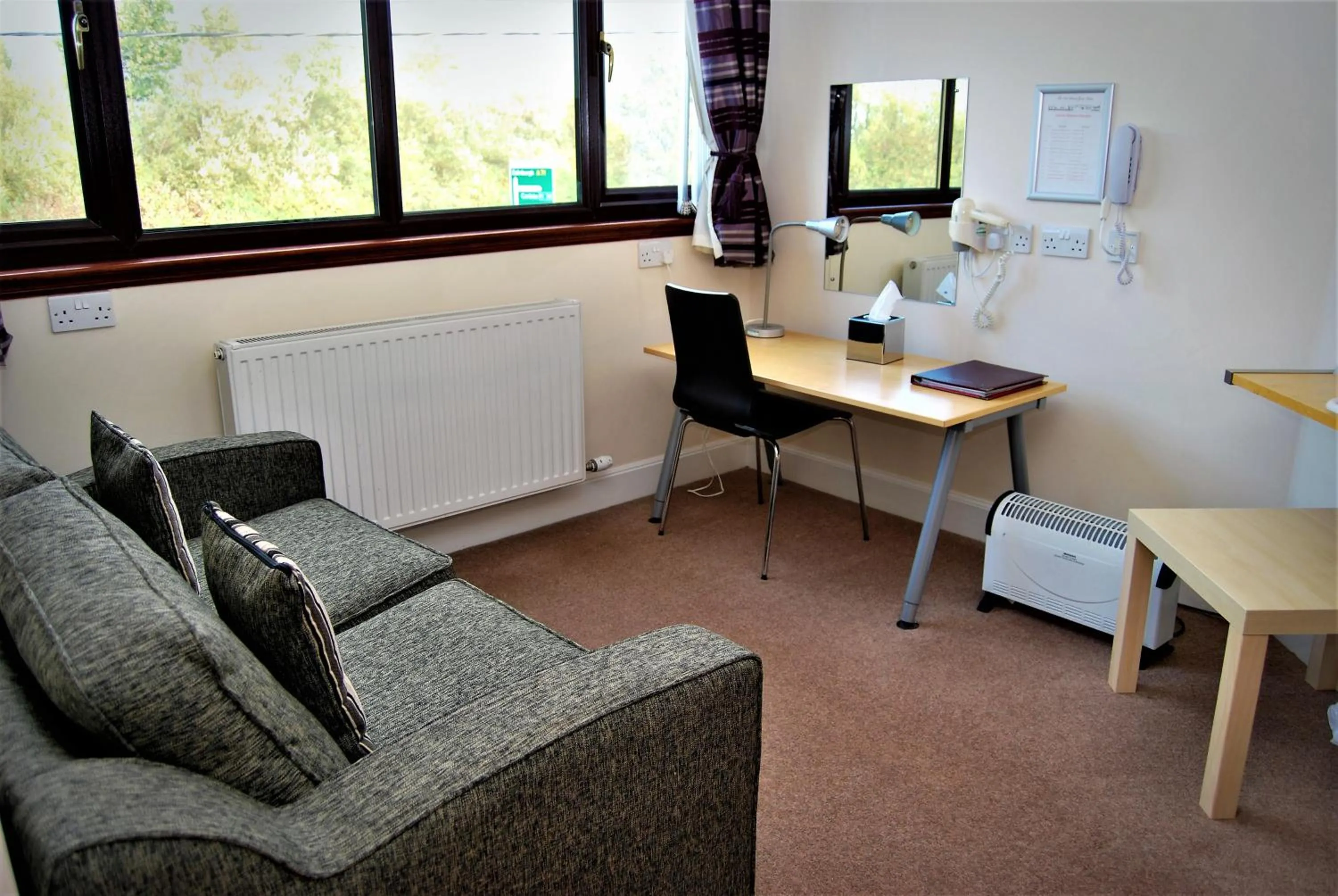 Seating area in The Old Schoolhouse Hotel