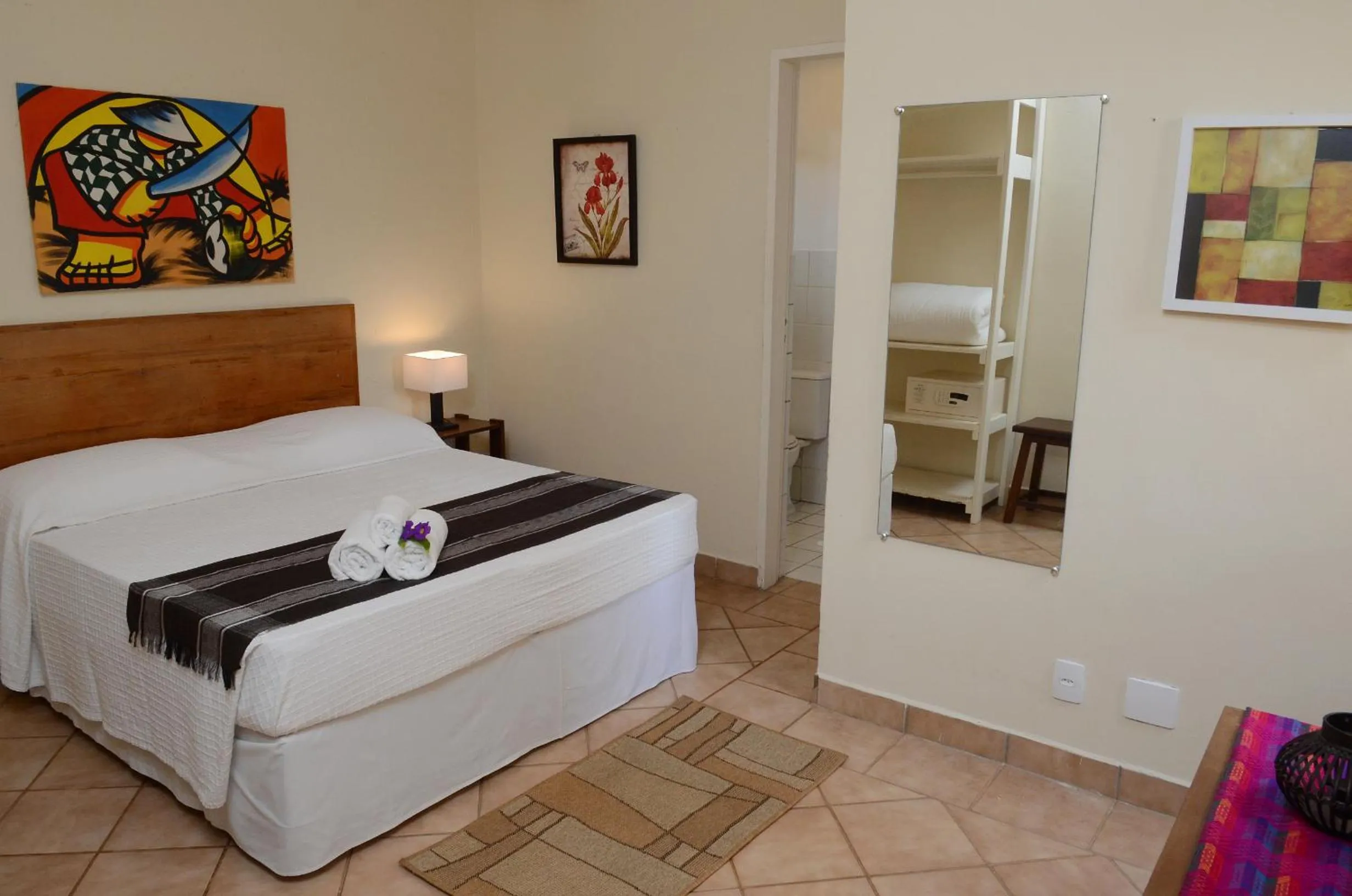 Bed in Pousada Villa Maritima